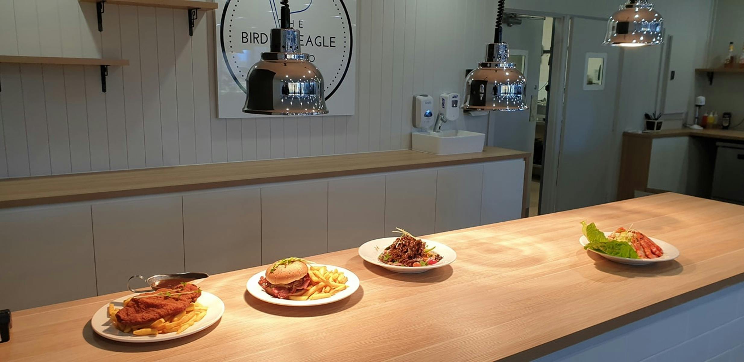 Food at the Birdie & Eagle Bistro