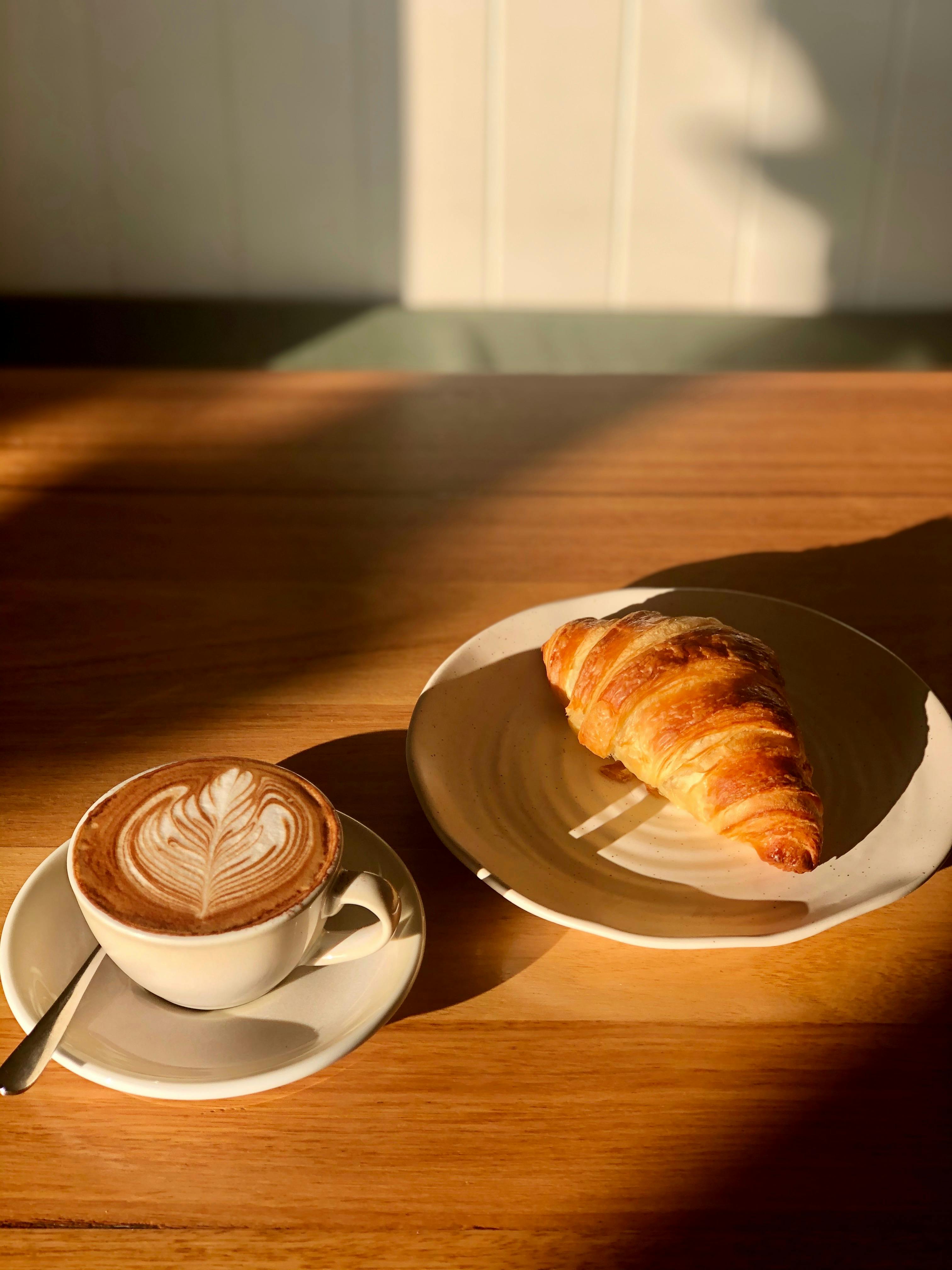 House baked croissants and cappuccino