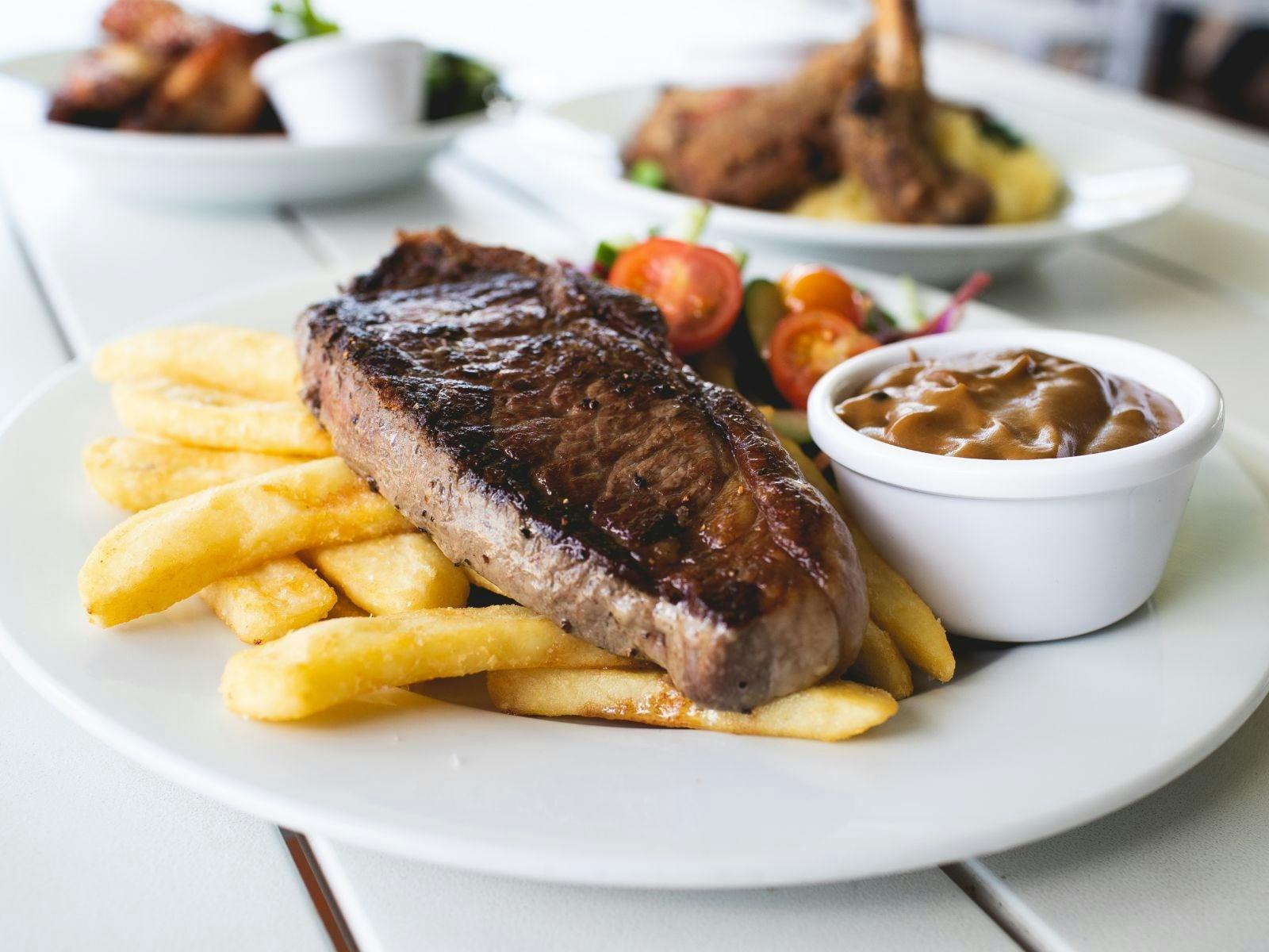 Delicious steak at Beechwood Hotel