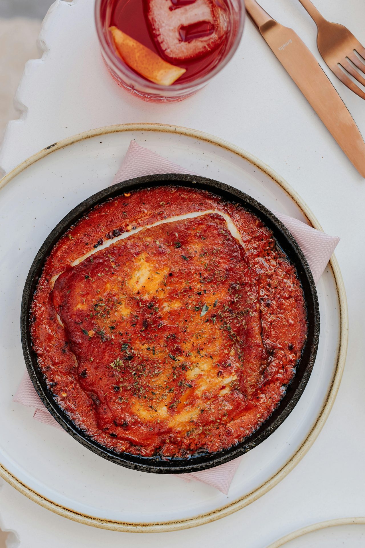 Baked Saganaki Cheese spicy harissa, oregano, chilli, malfroy’s honey