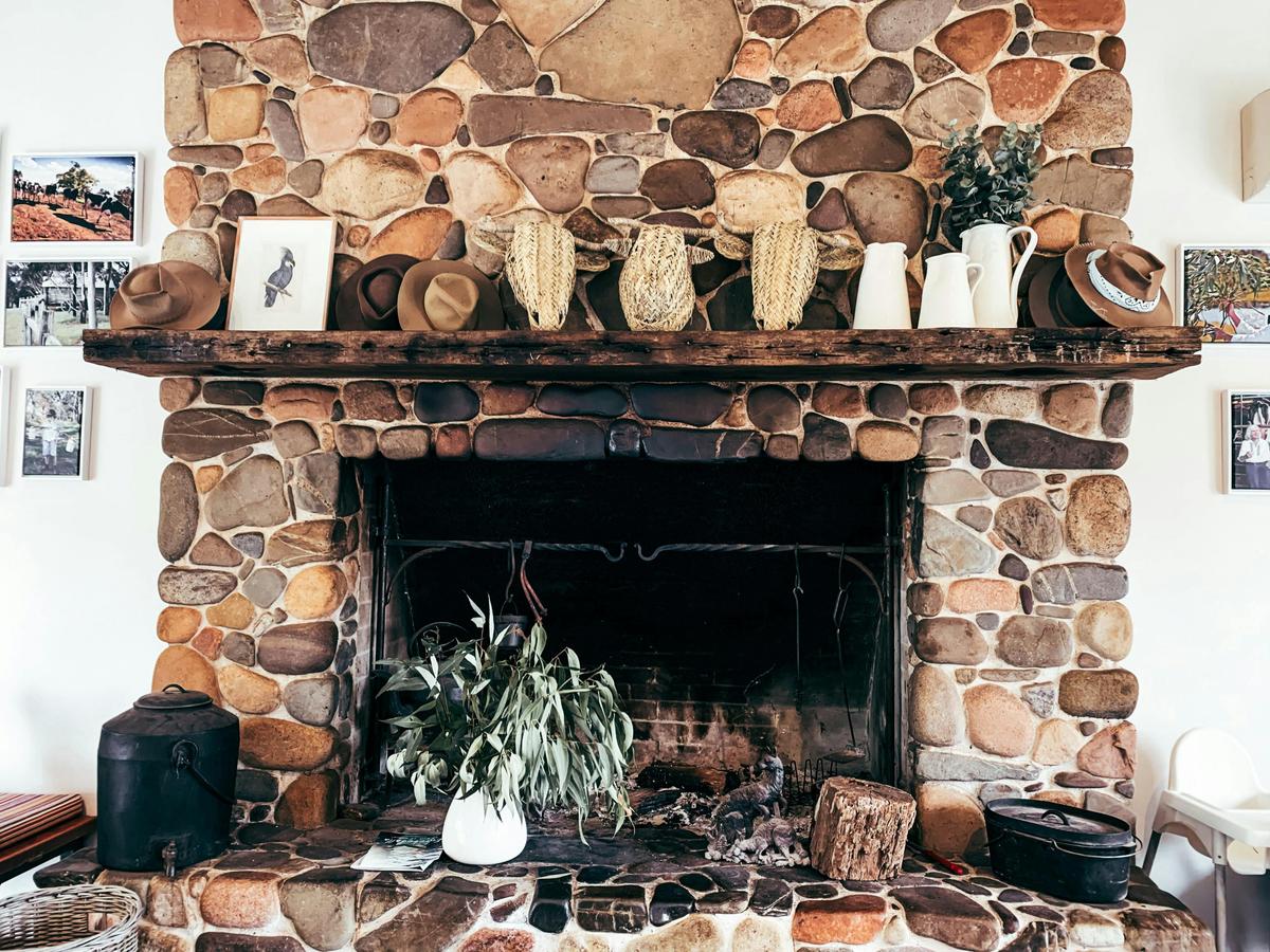 Interior - huge fire place