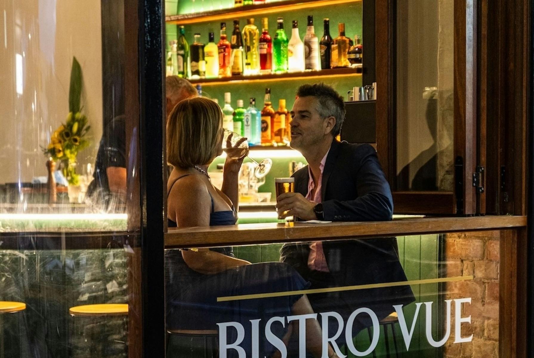 Date night, or meeting with friends, Bistro Vue is a relaxed and welcoming  place to visit.