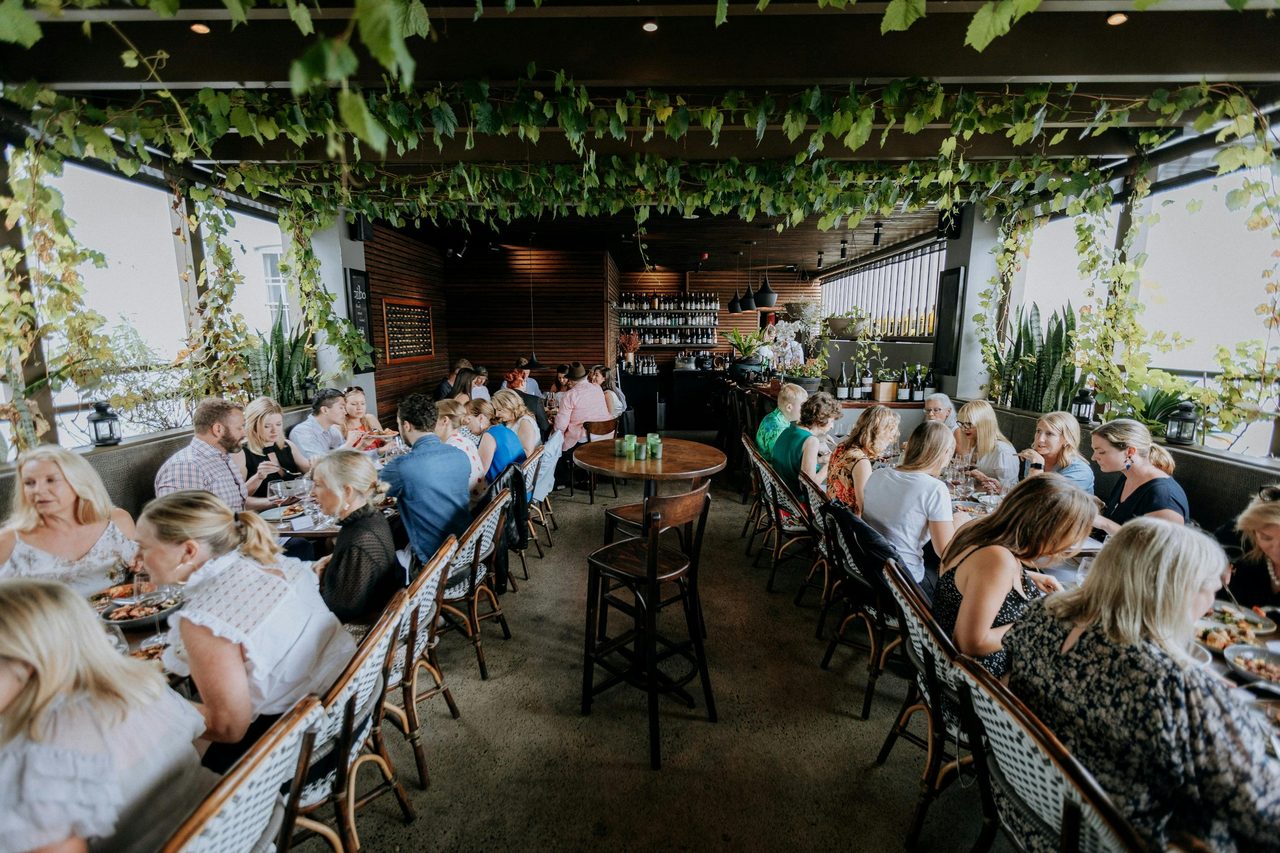 bibo wine bar courtyard event
