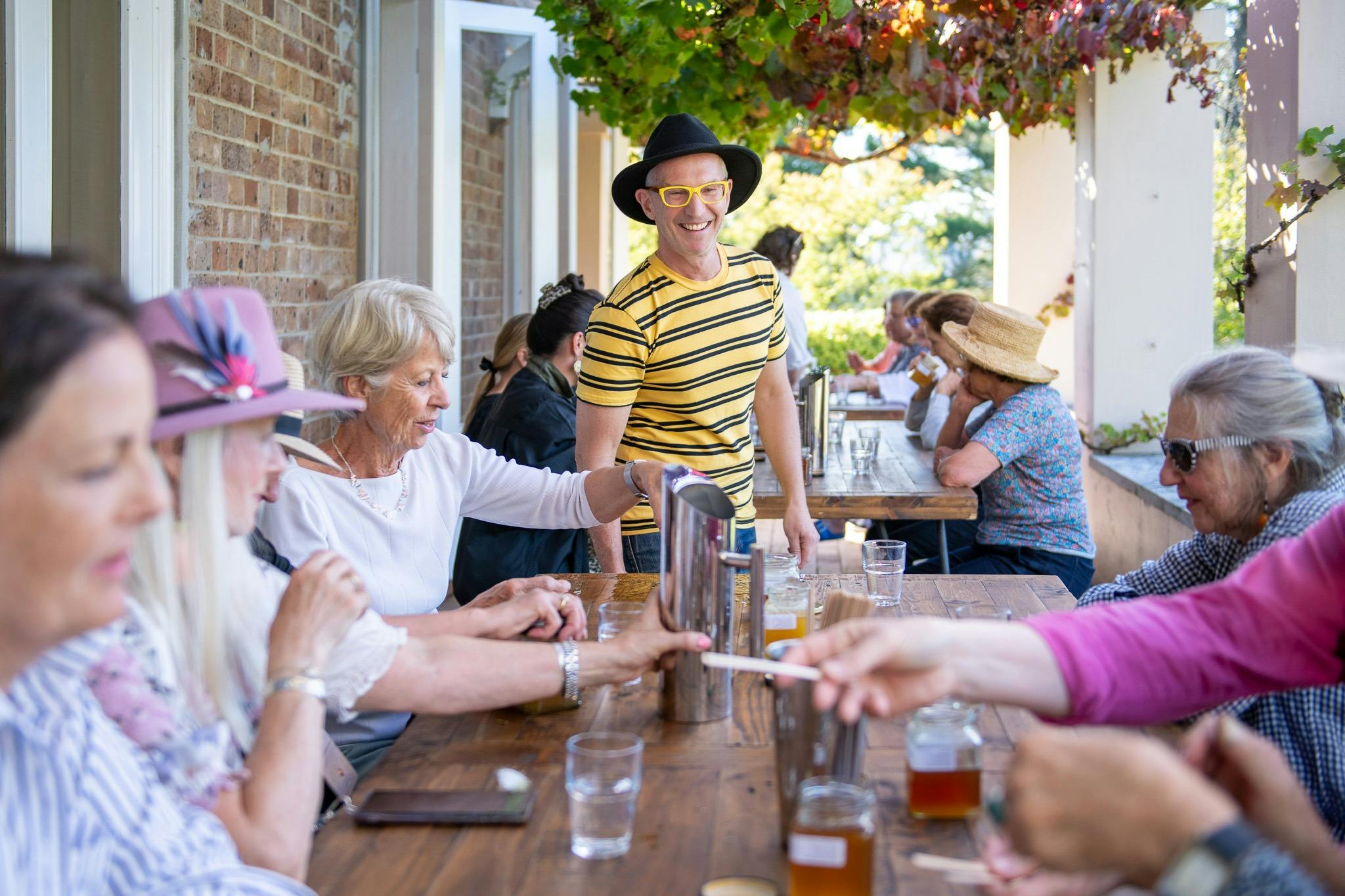 Morning tea on the terrace
