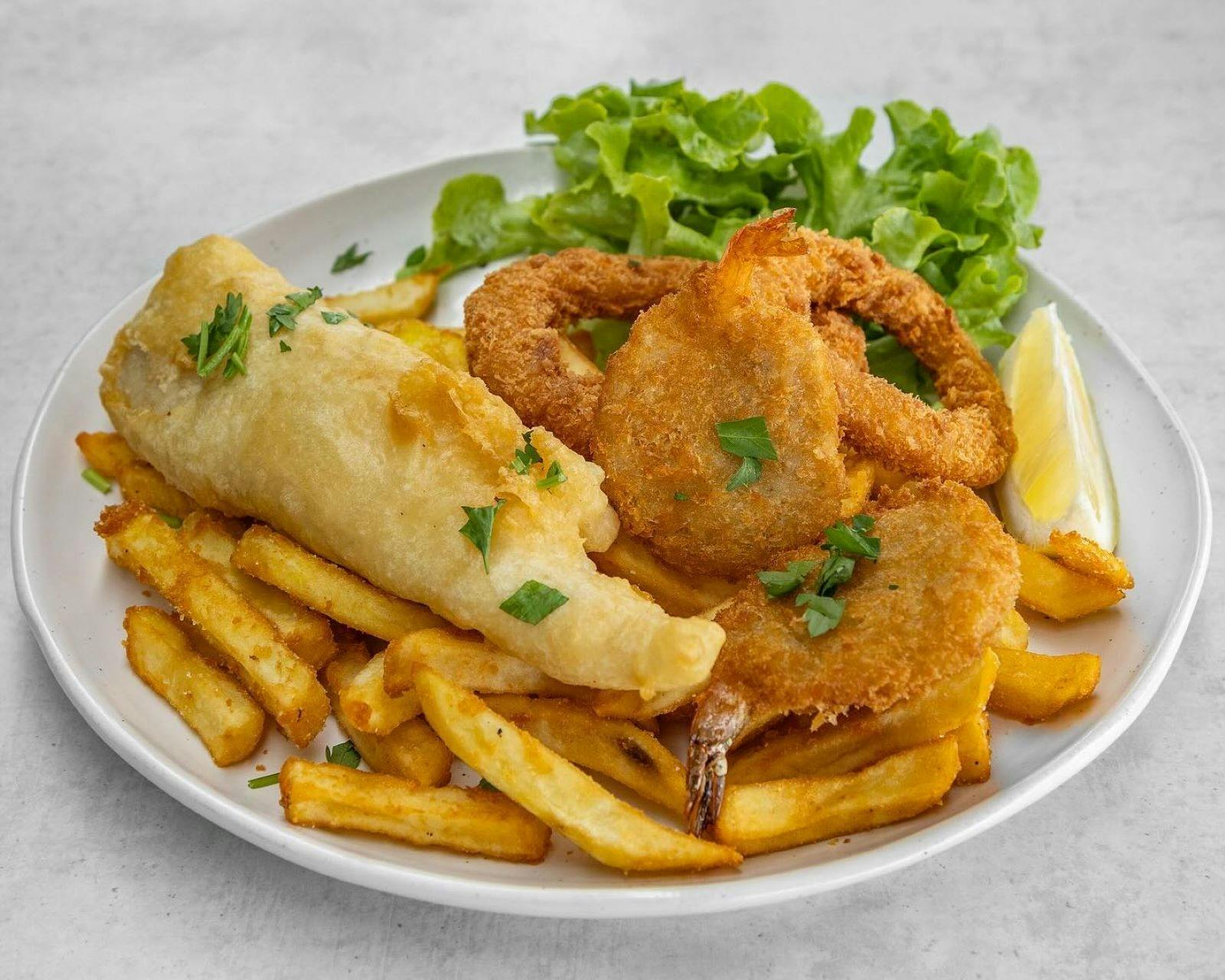 Blue Fin & Marina  Seafood  overlooking the sparkling waters at the Marina