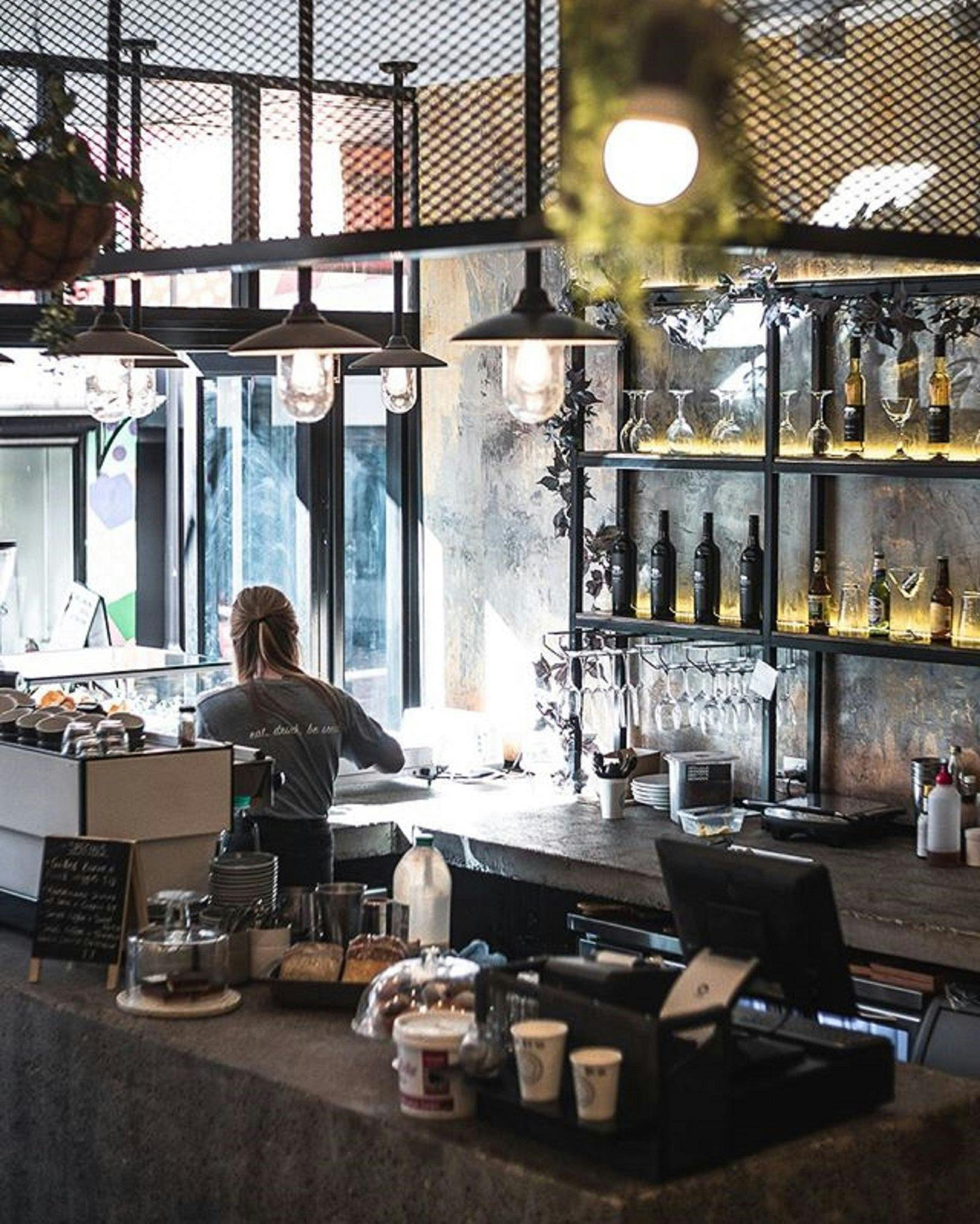 Interior of a coffee shop