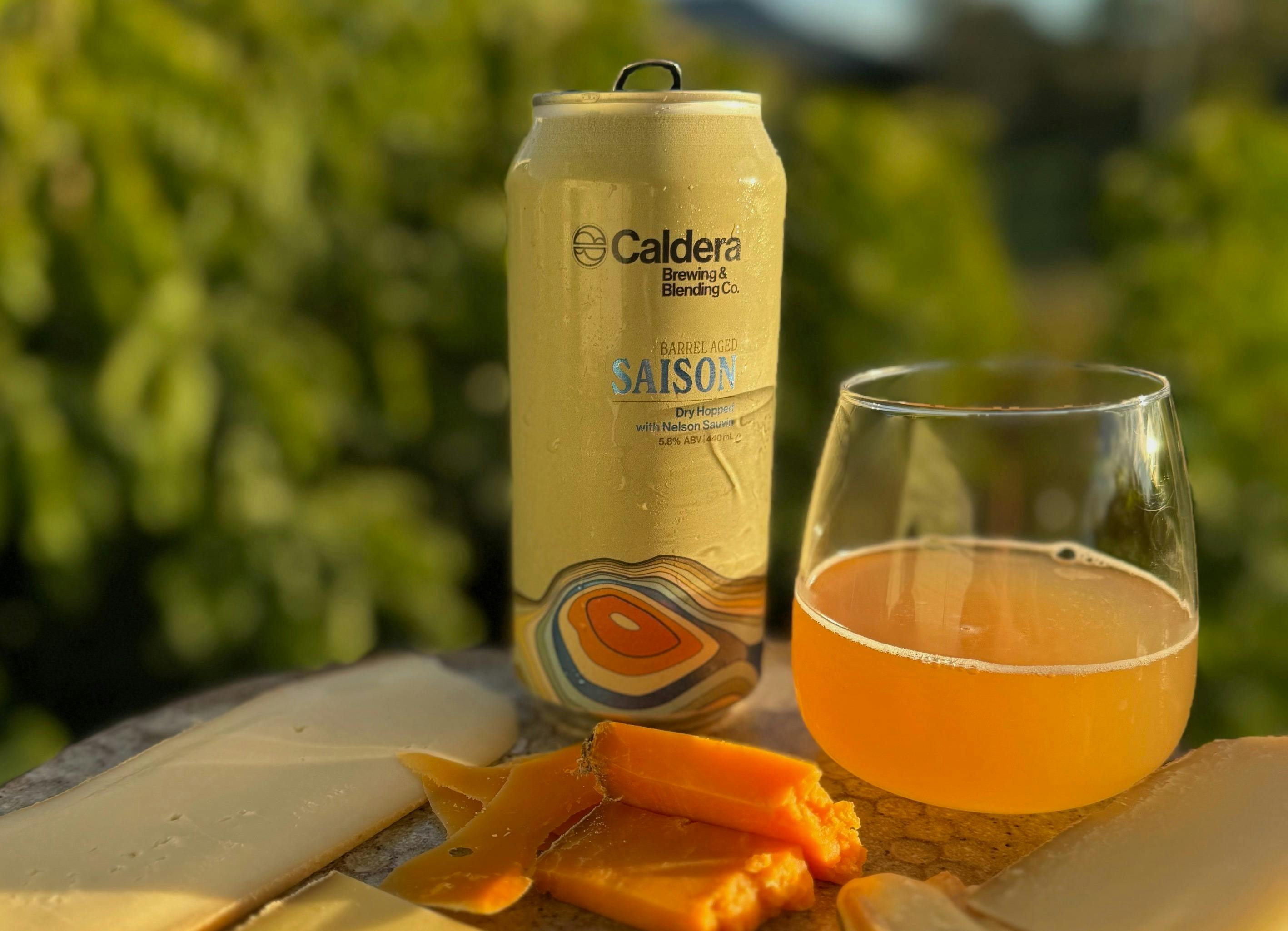 Saison and cheese