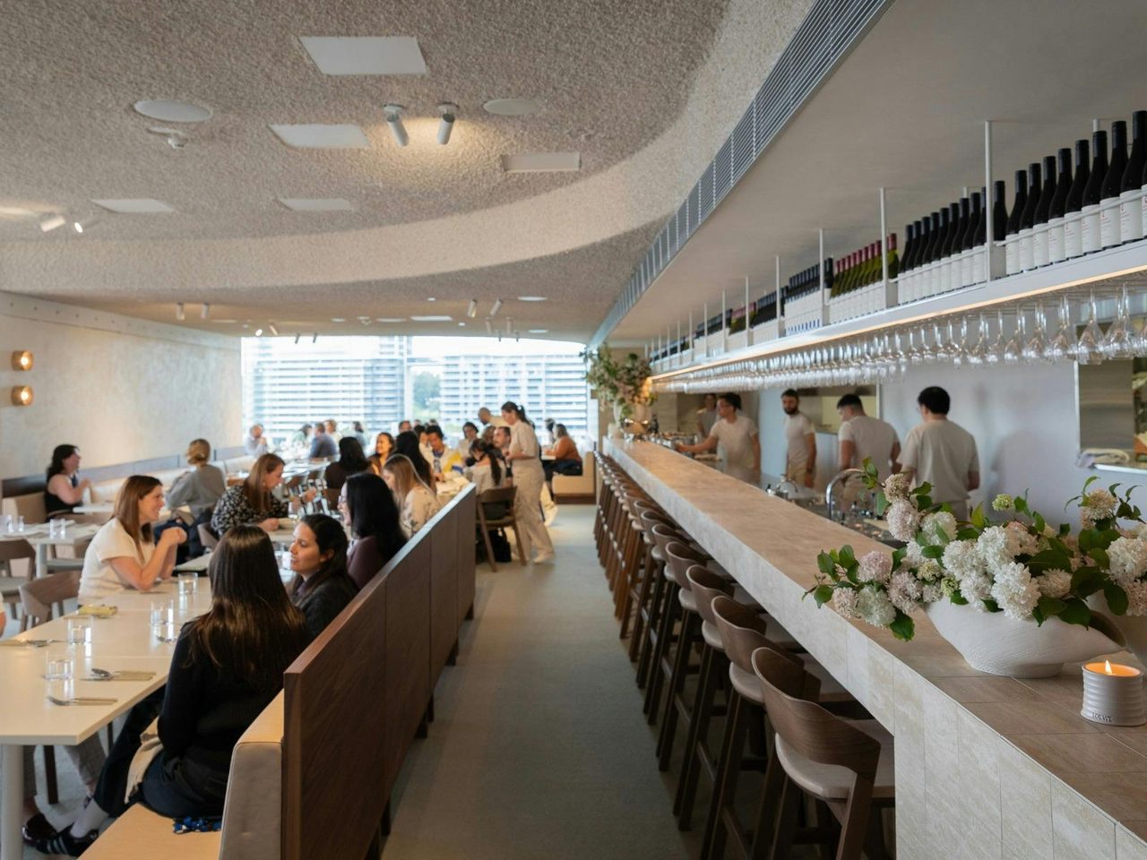 Canvas Restaurant interior at the MCA