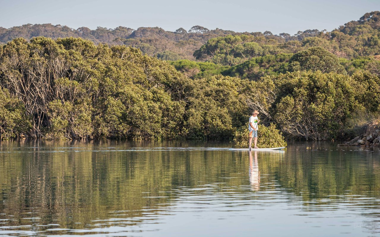 SUPing at Bermagui River