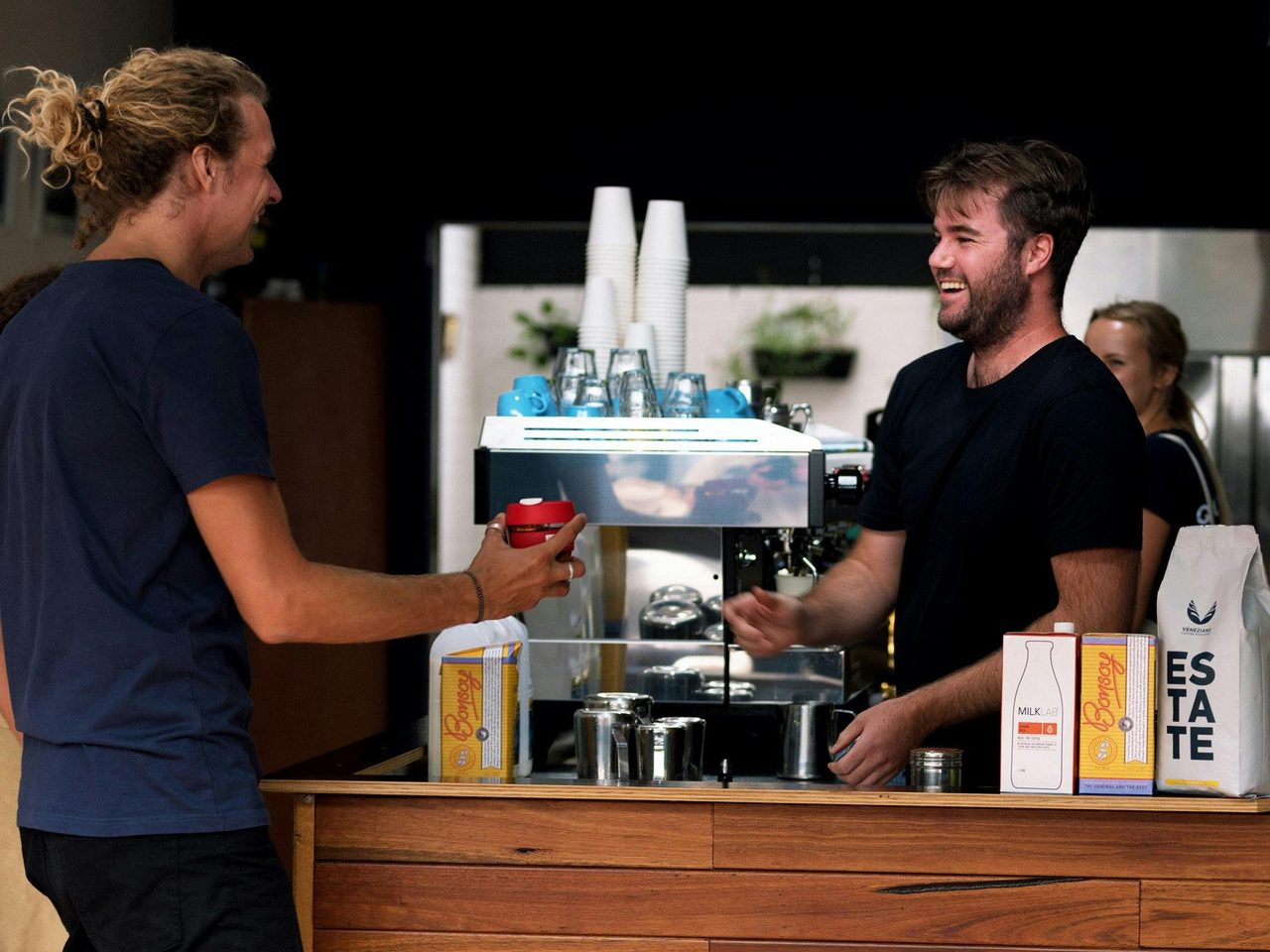 Coffee to go at Brennans