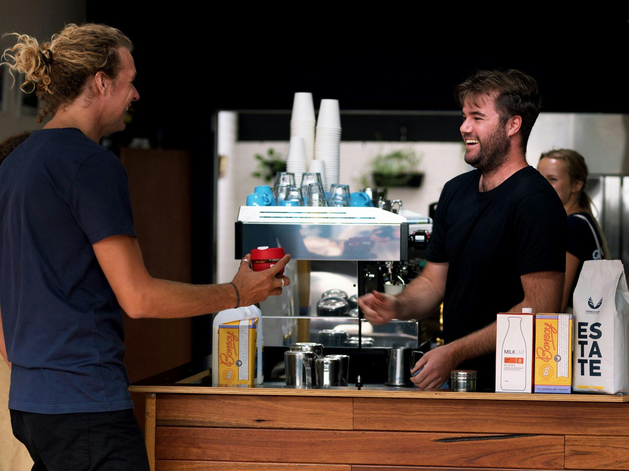 Coffee to go at Brennans