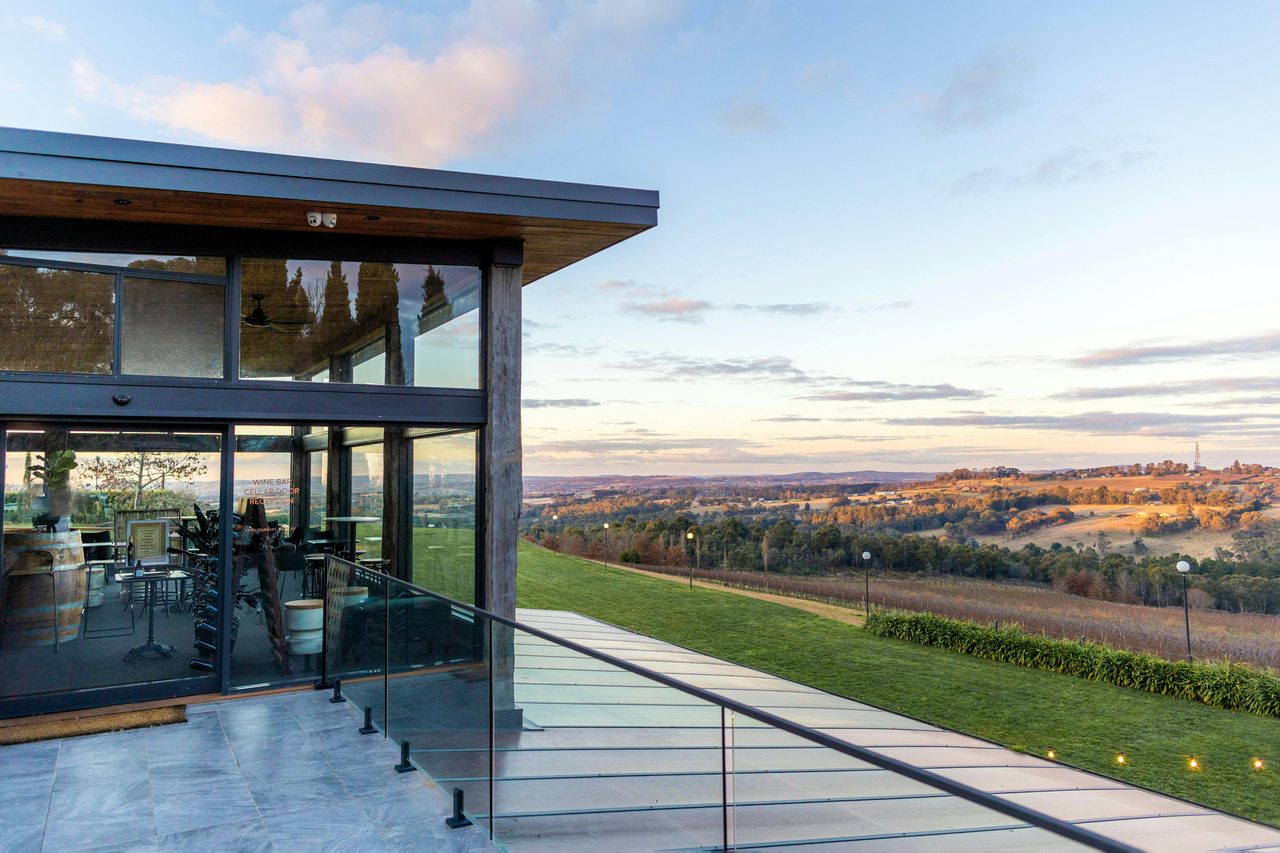 View from the Wine bar at Borrodell
