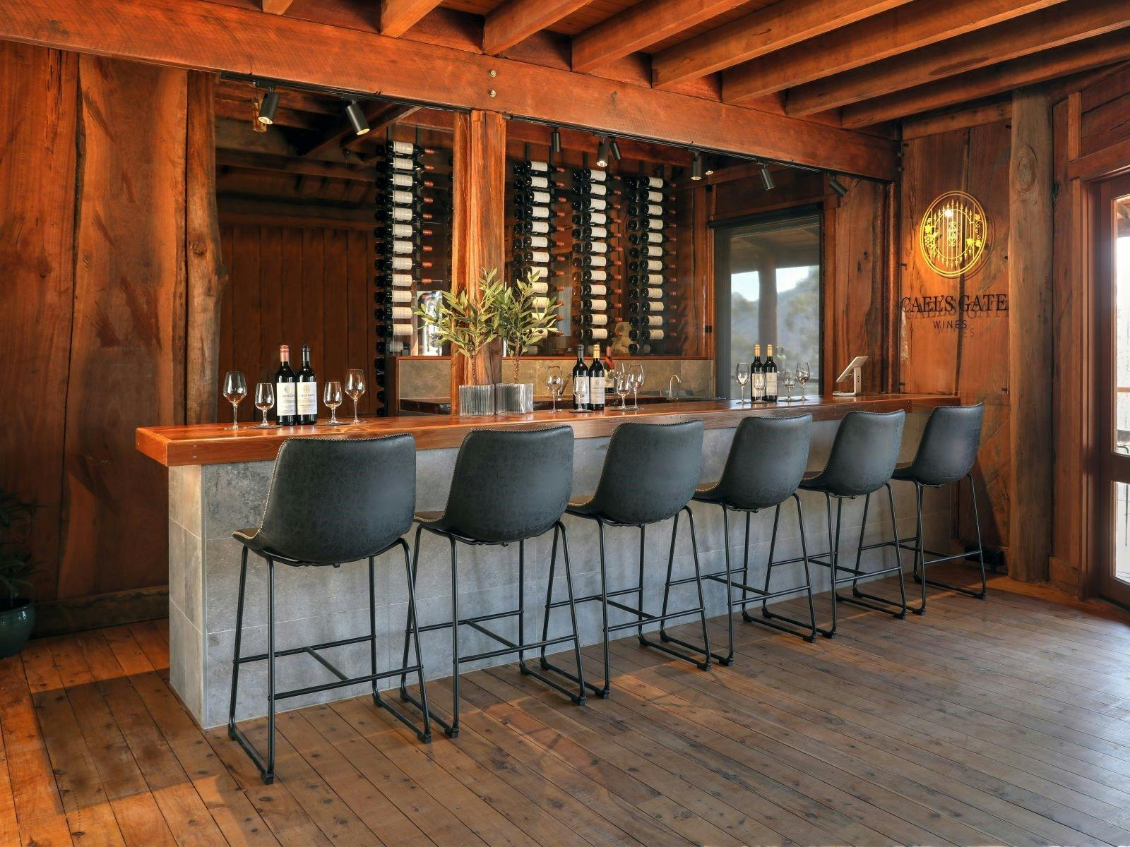 Tasting table in the cellar door