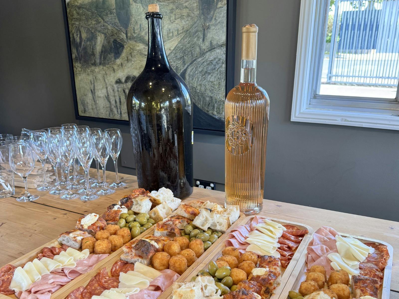 Our guests can enjoy beautiful grazing boards during their tasting experiences