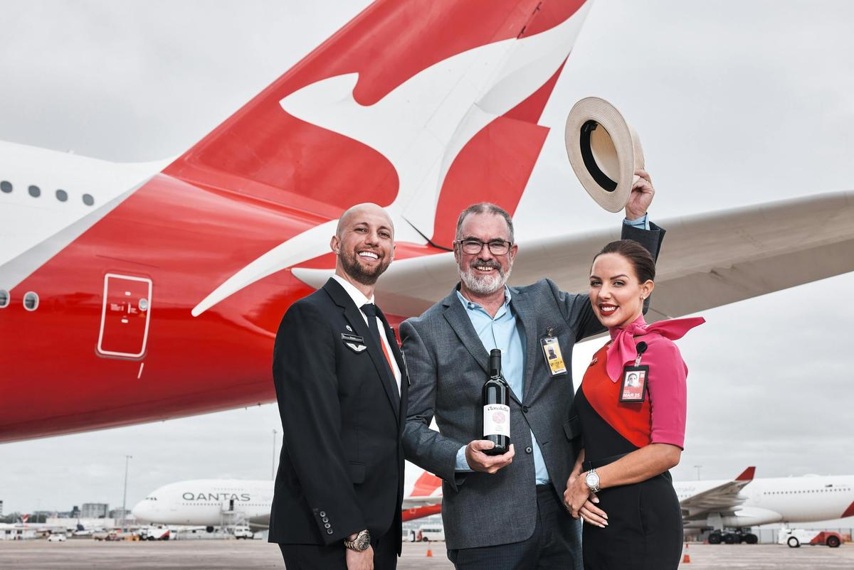 Hilltops Shiraz - Inflight with Qantas International Business