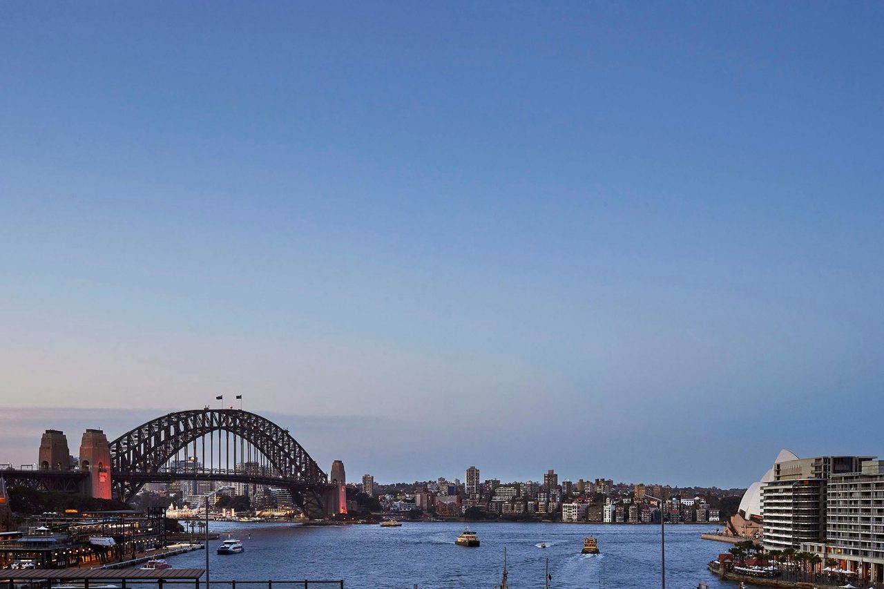 Cafe Sydney dusk view