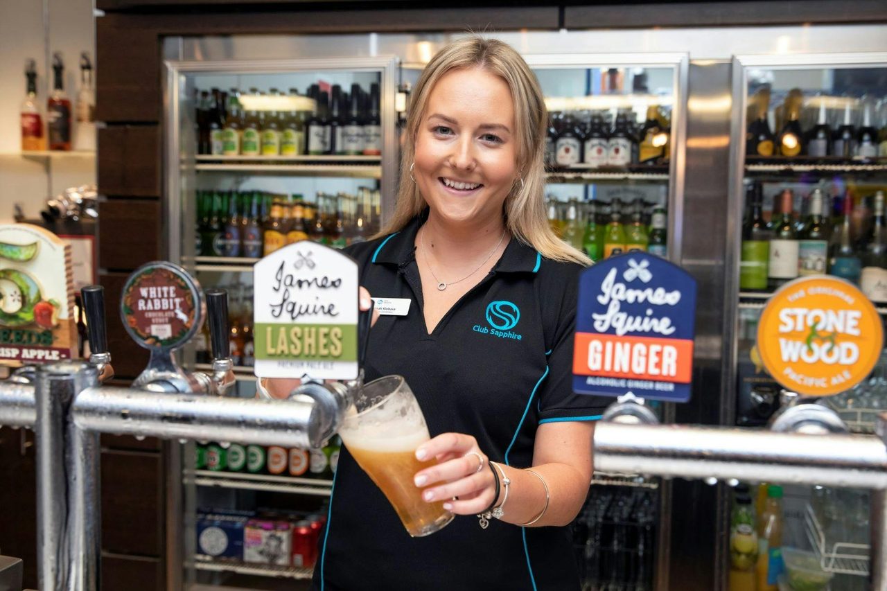 Friendly bar staff