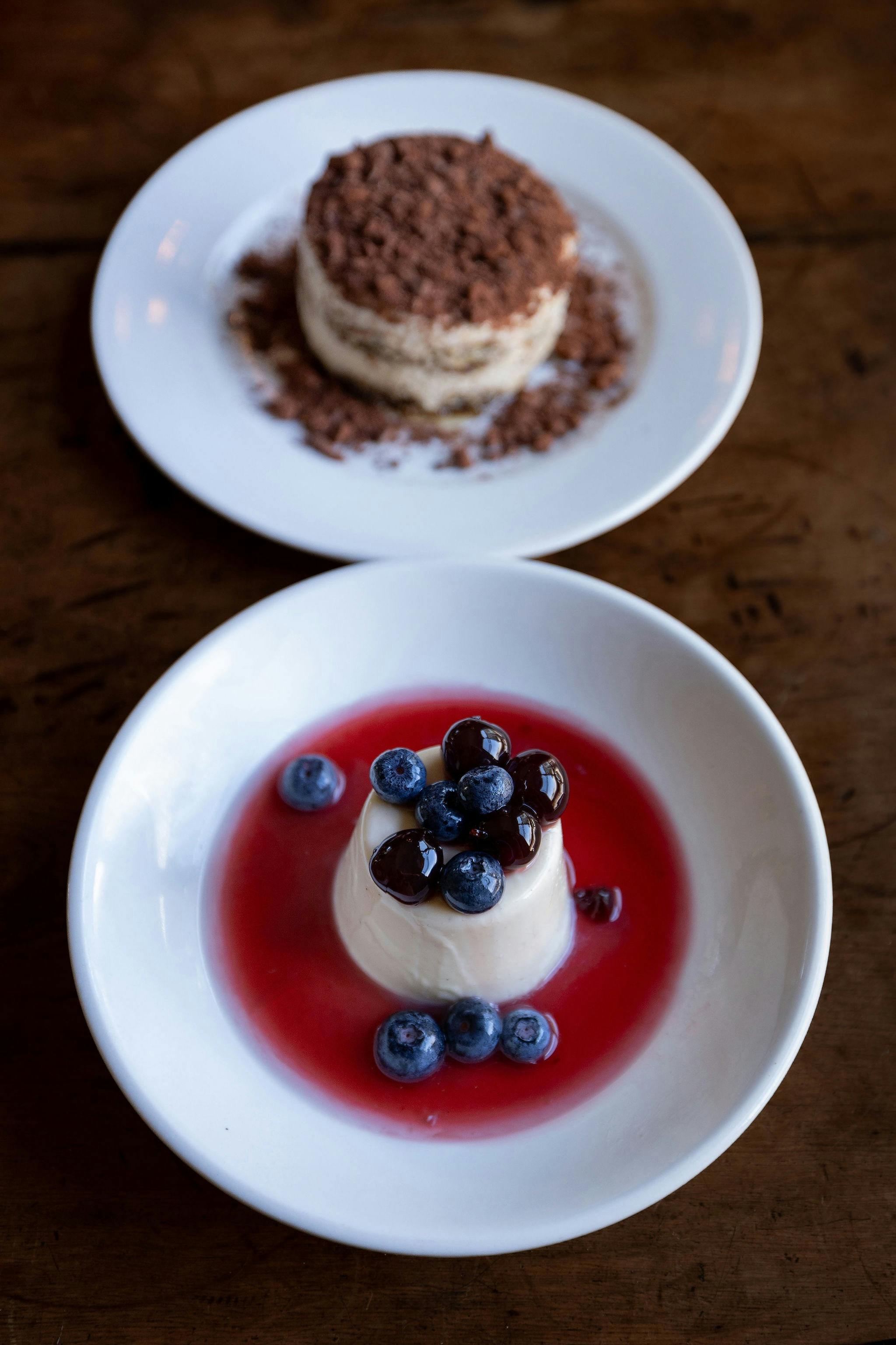 Desserts including gluten free options