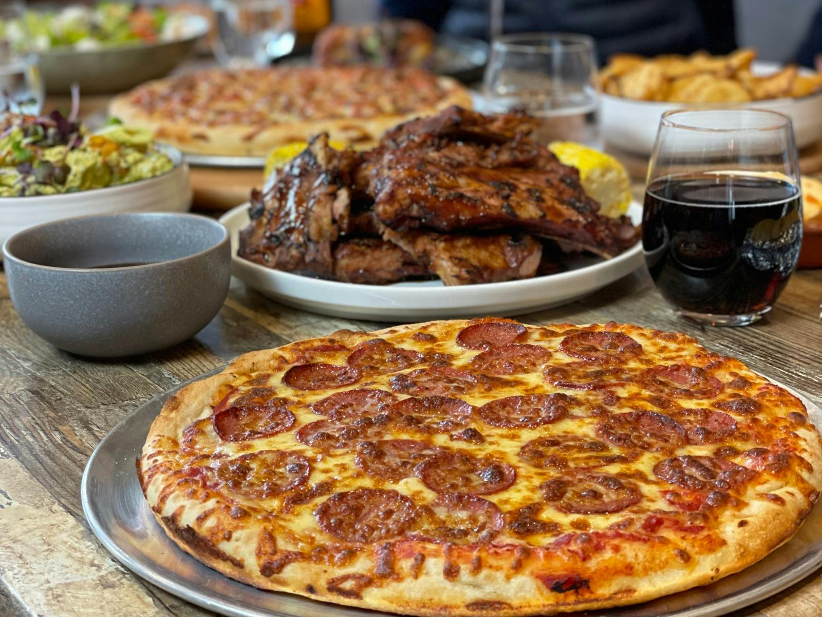 Pepperoni Pizza & our Famous Ribs