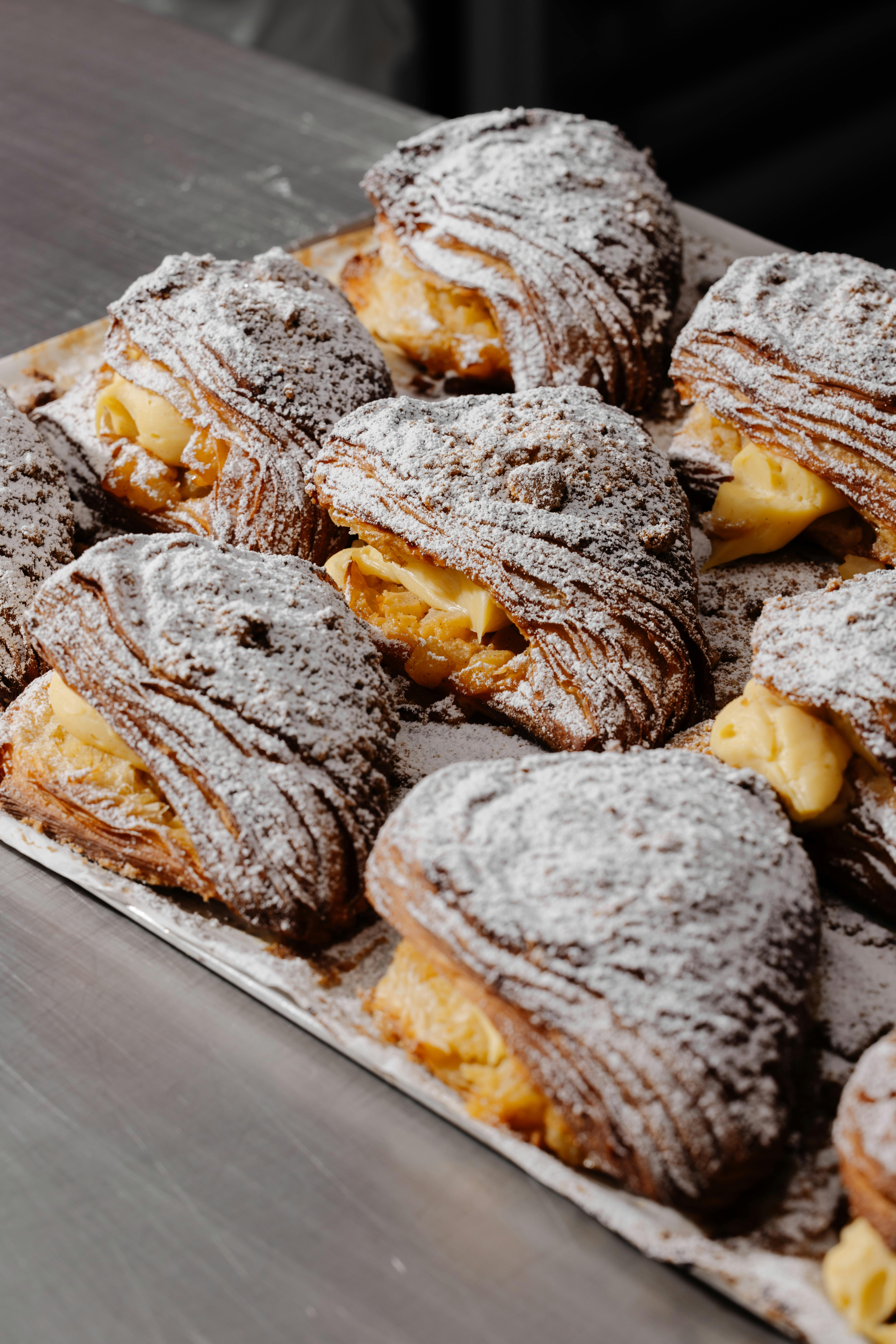 Tray of pastries at Crumb