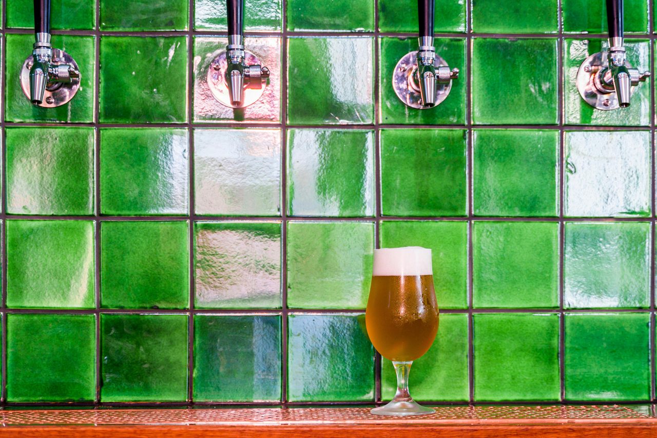 Common People Brewing Co tap wall