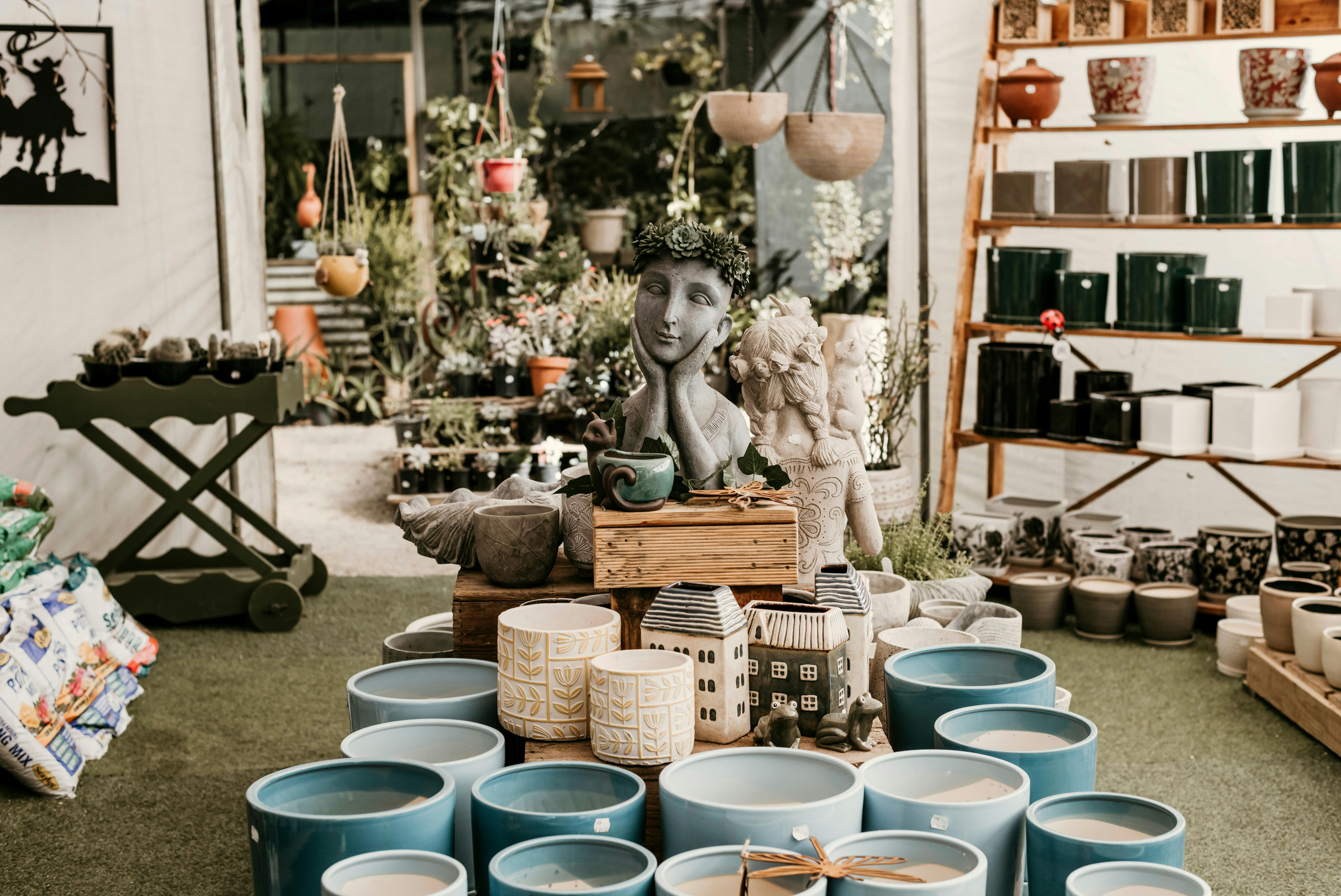 Crystal Creek Estate pots at nursery