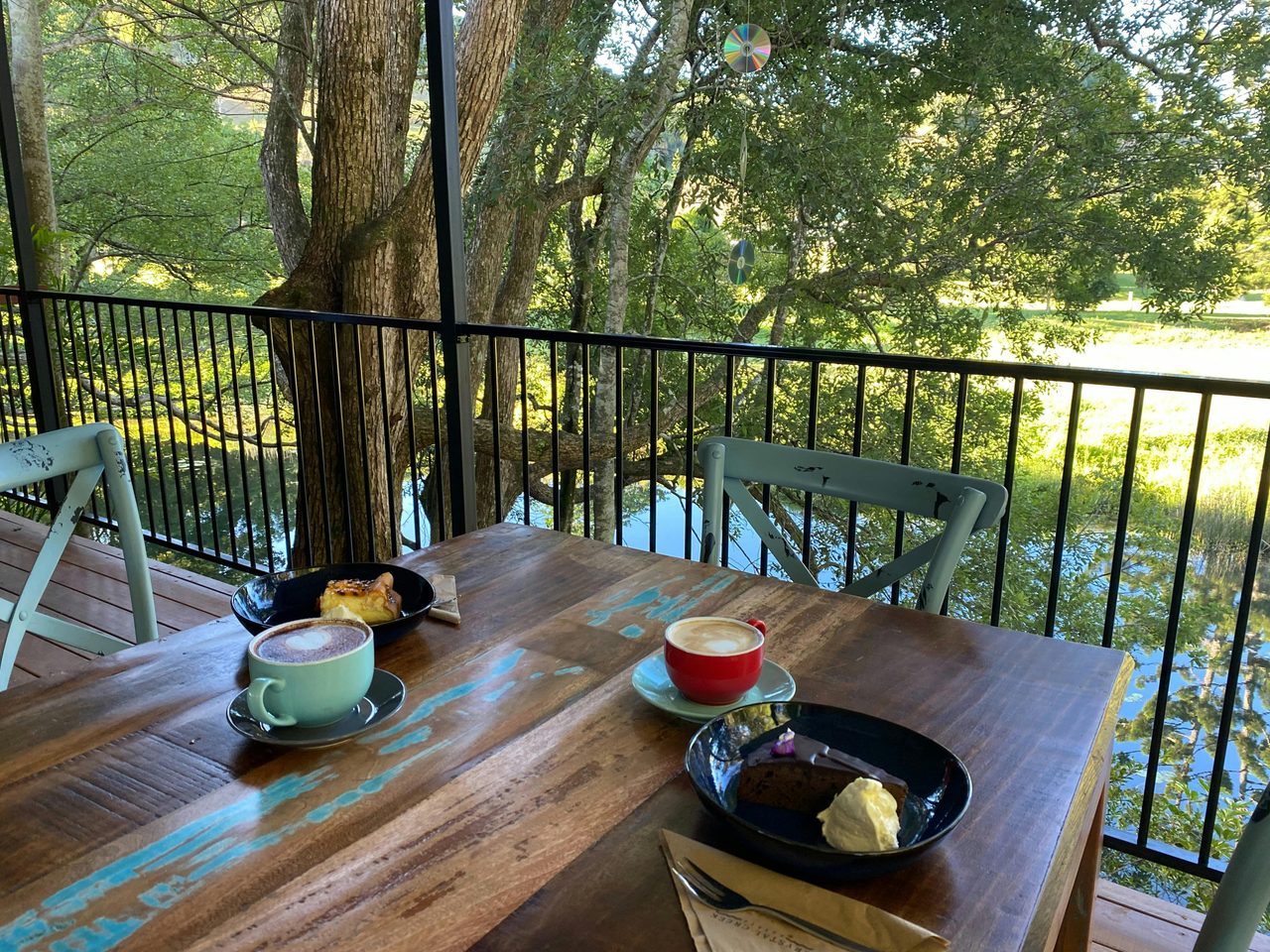 Dine overlooking Crystal Creek