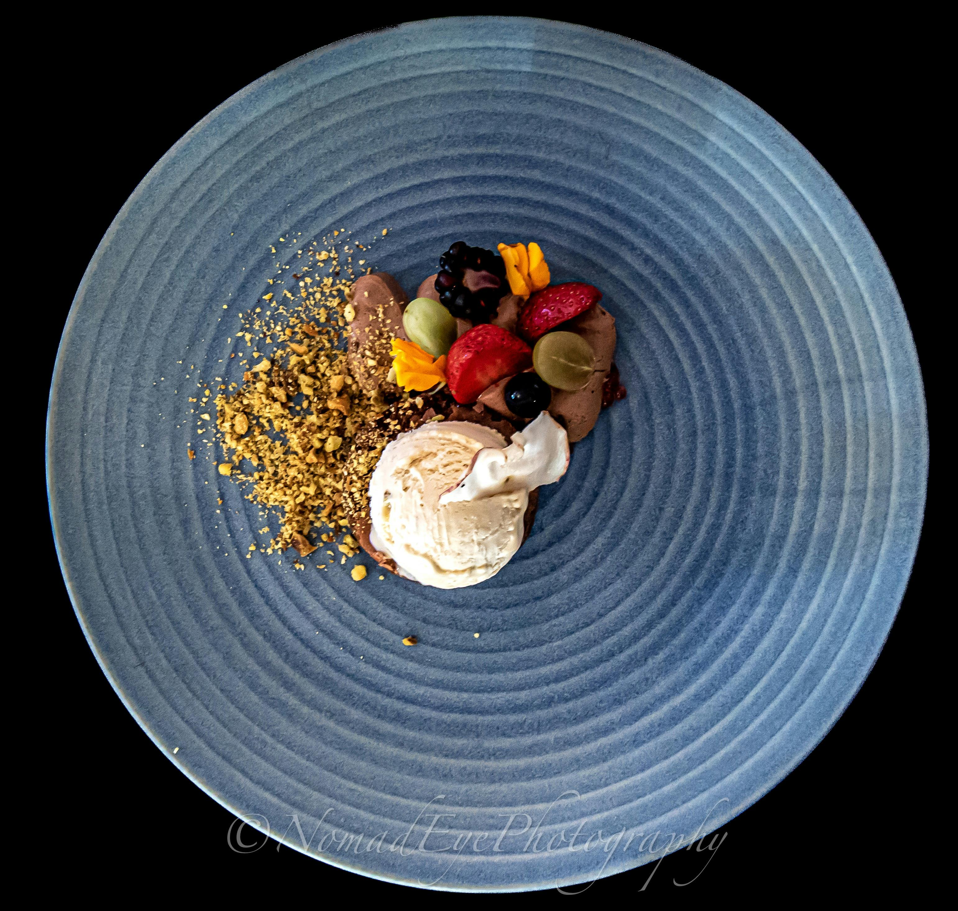 Chocolate Mousse with Flourless Chocolate Cake