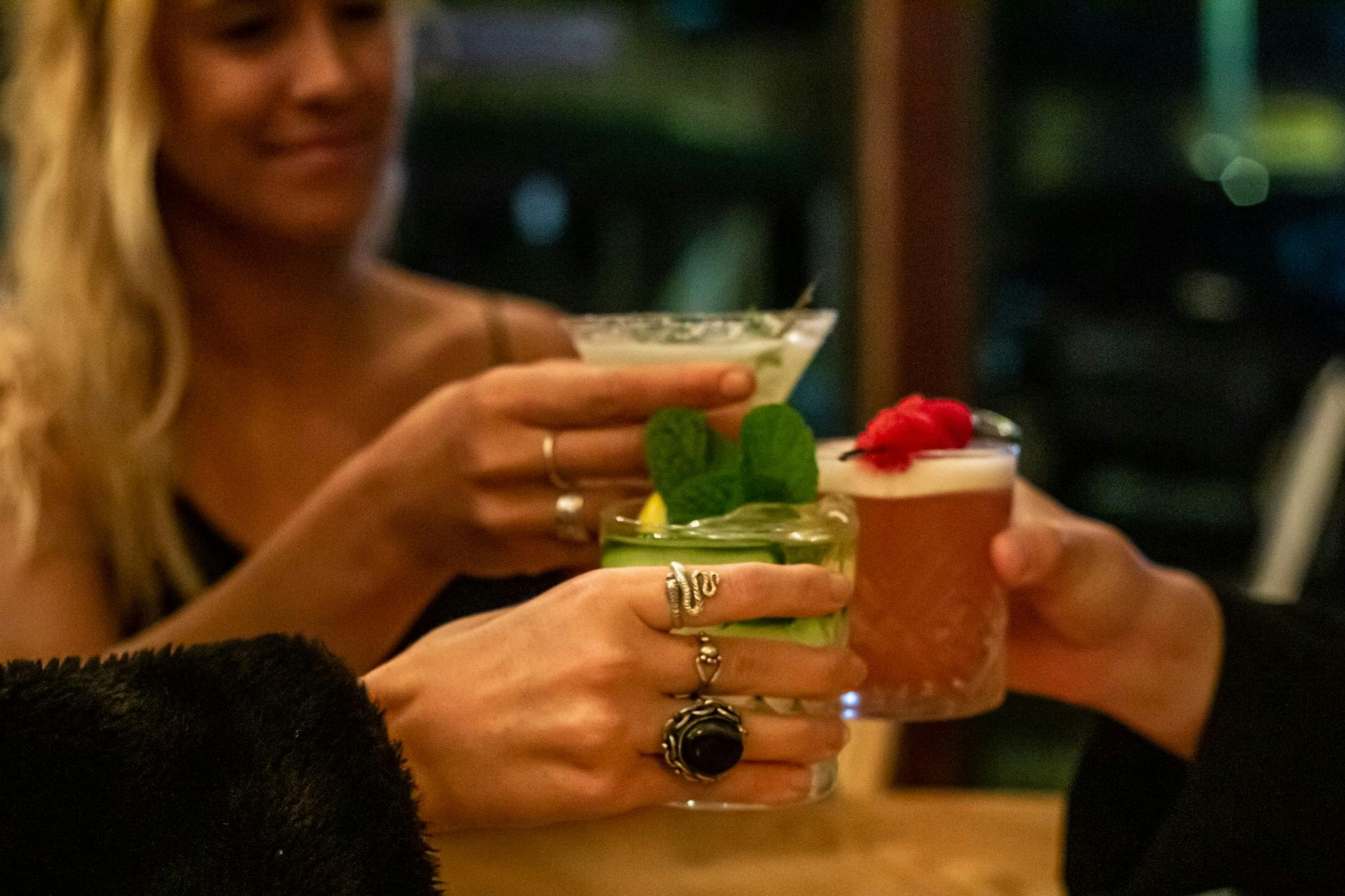 Cocktails with friends