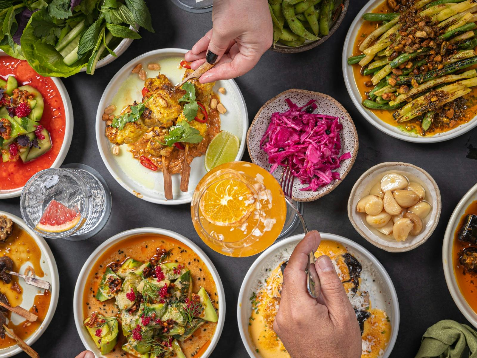 Overhead of Earp Distillery food & drink