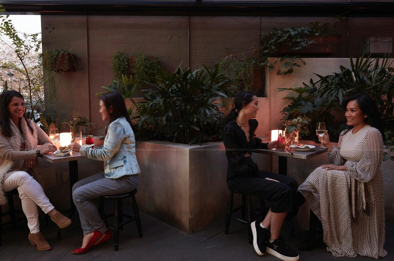 Outdoor dining area