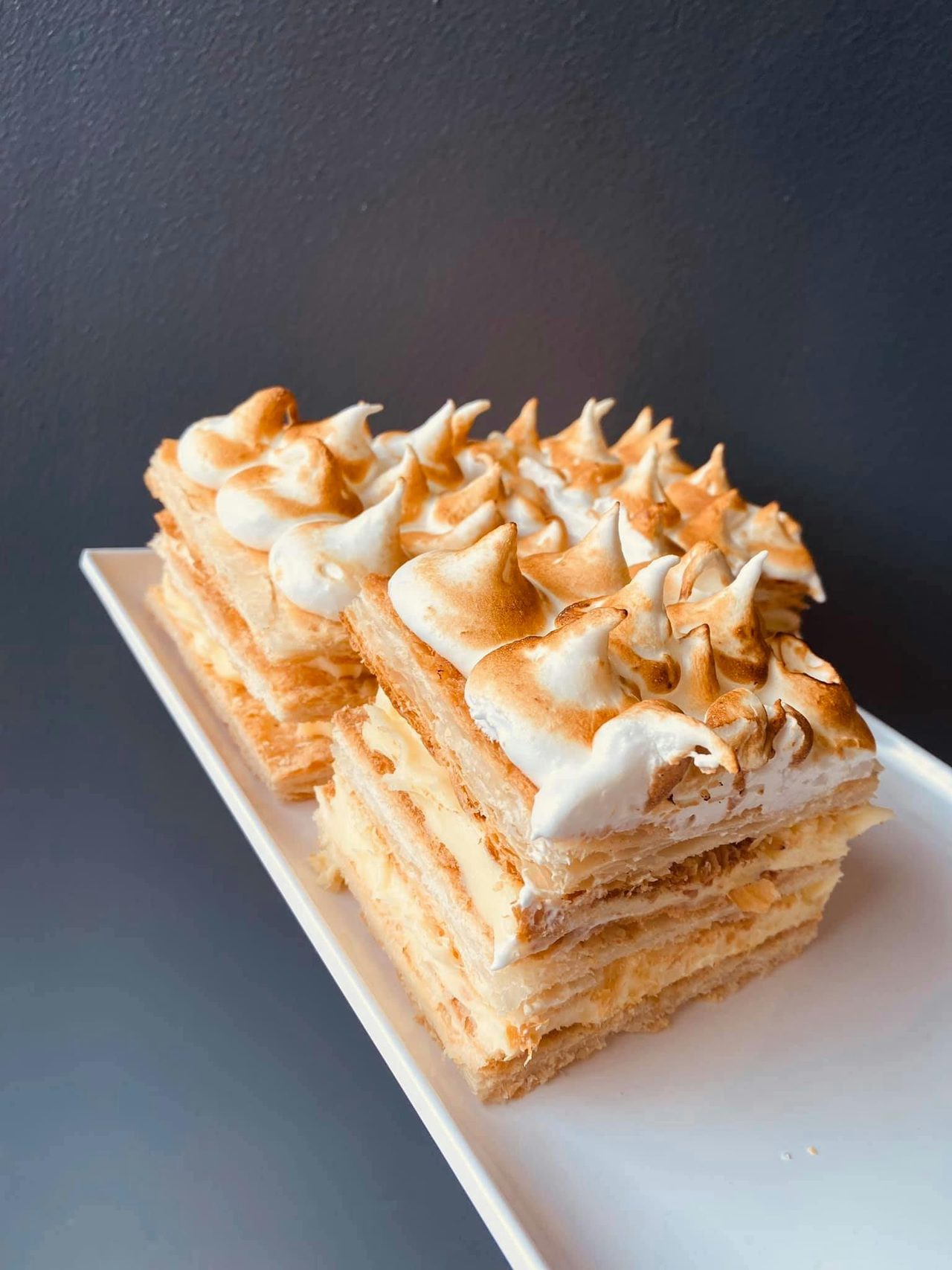 Vanilla Slice Meringue from Cafe Creme Della Creme