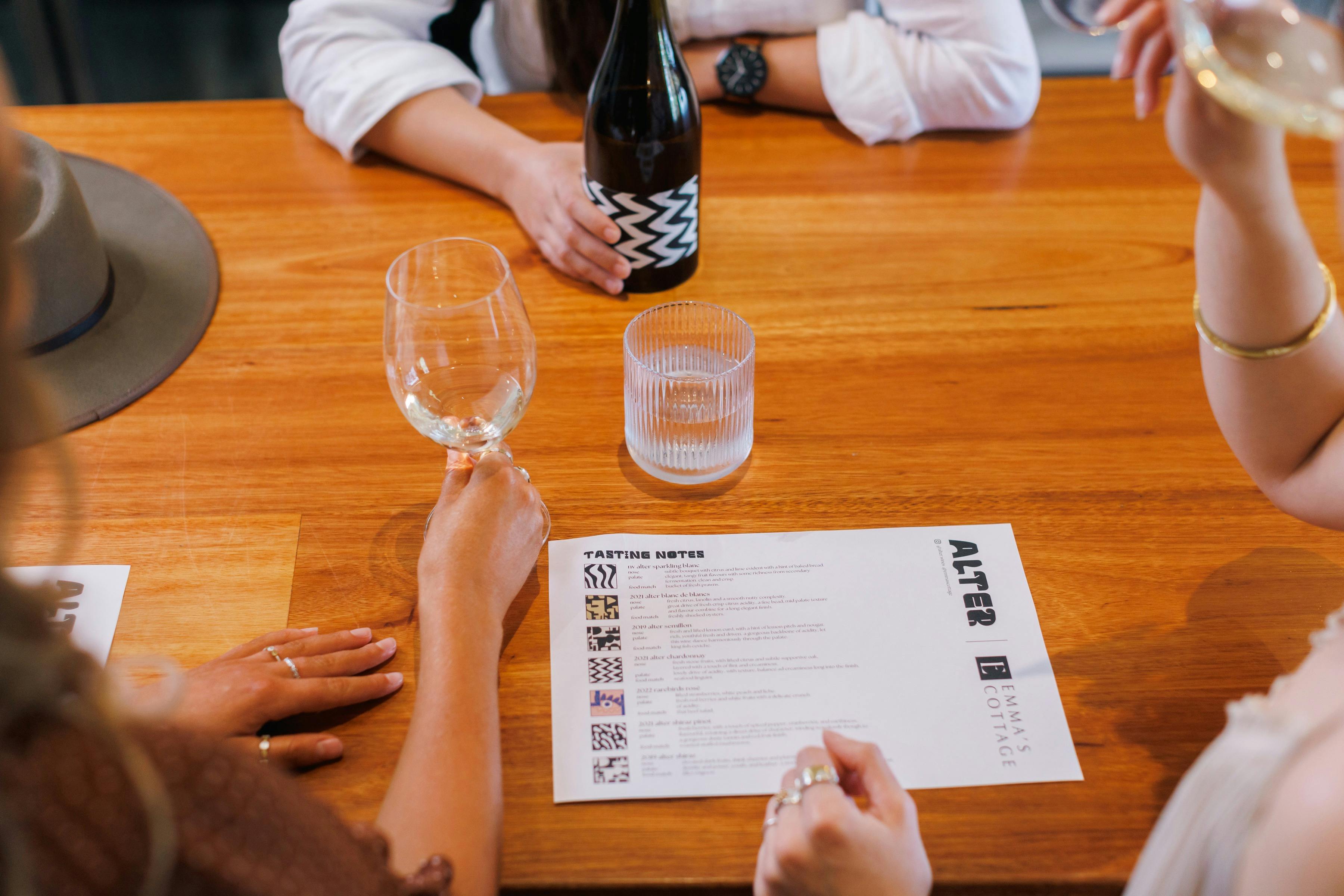 Alter Wines Tasting, Emma's Cottage