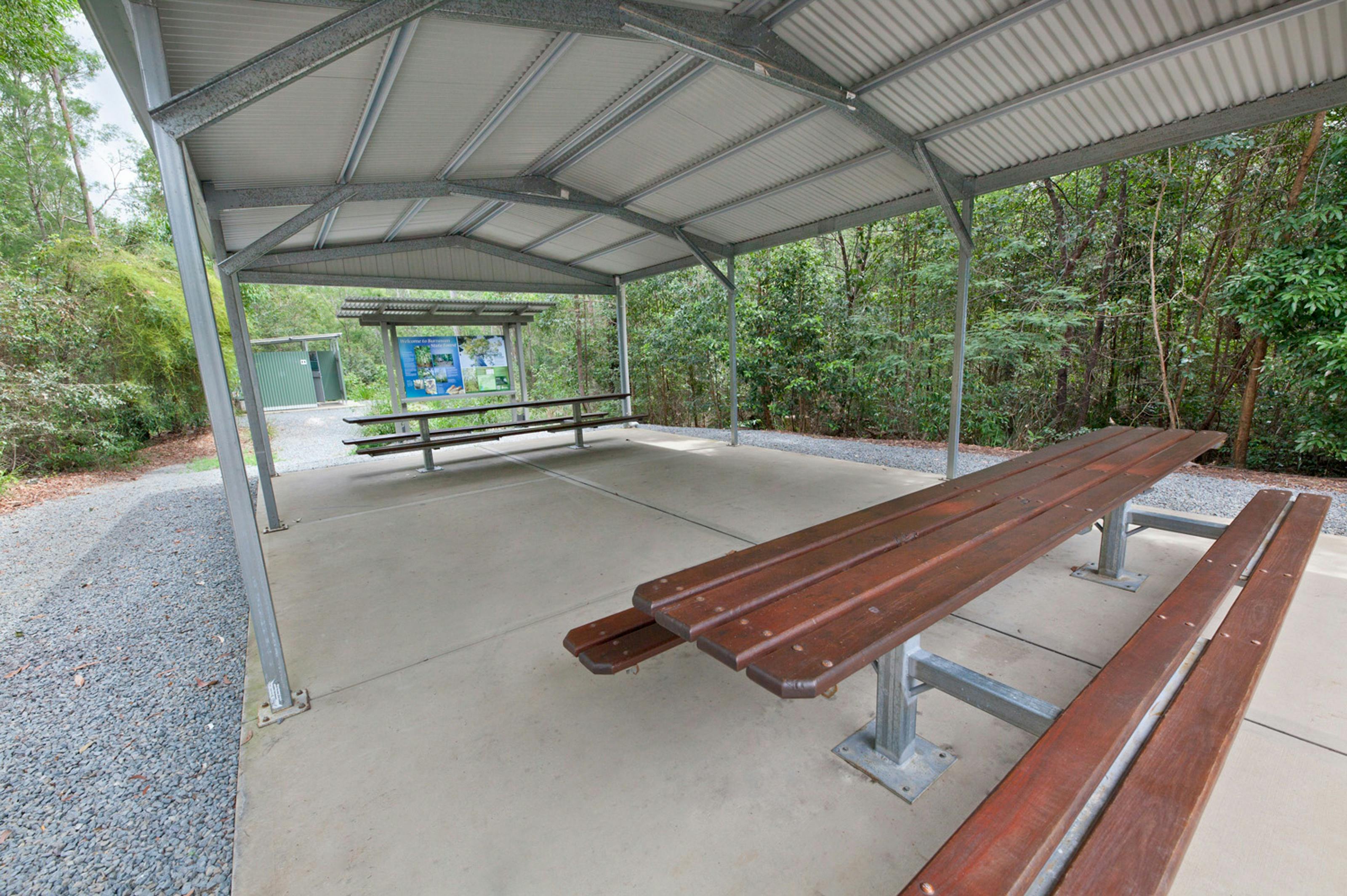 Large picnic shelter, Burrawan State Forest