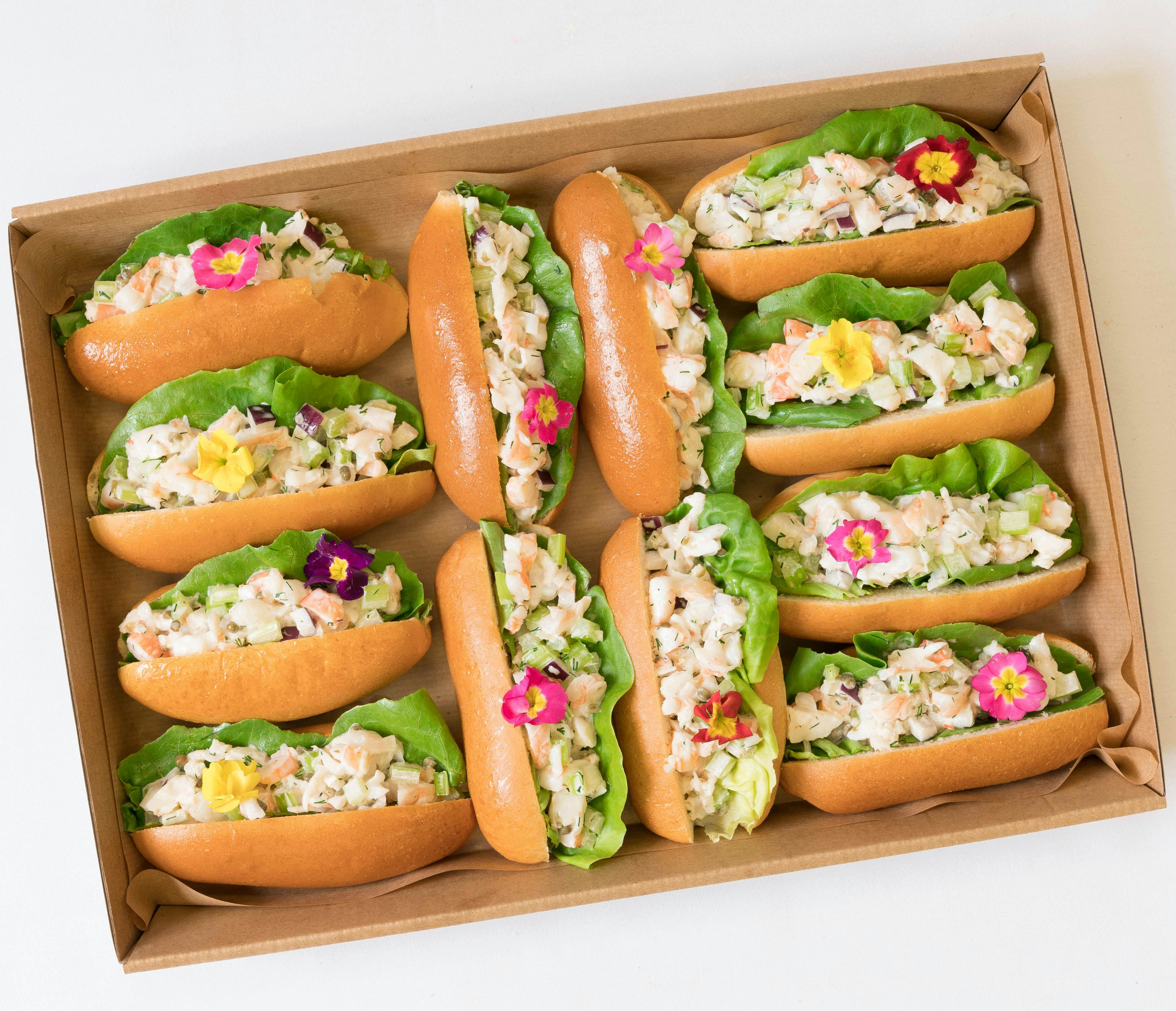 Substantial Prawn rolls, ready to cover your picnic or excursion!