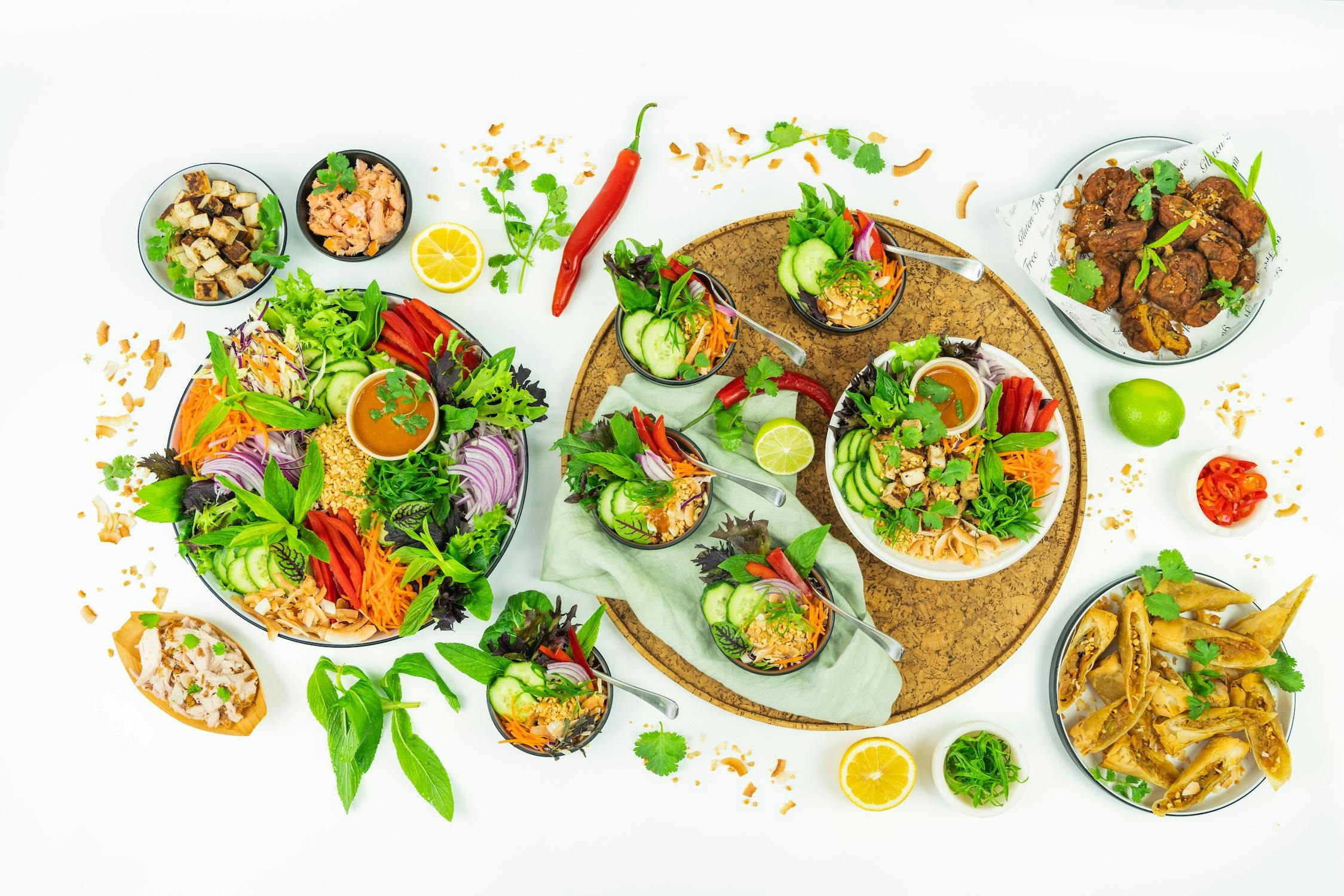 Healty Catering: Creative salads, naked sandwiches, poke bowls, lunch boxes, and more!