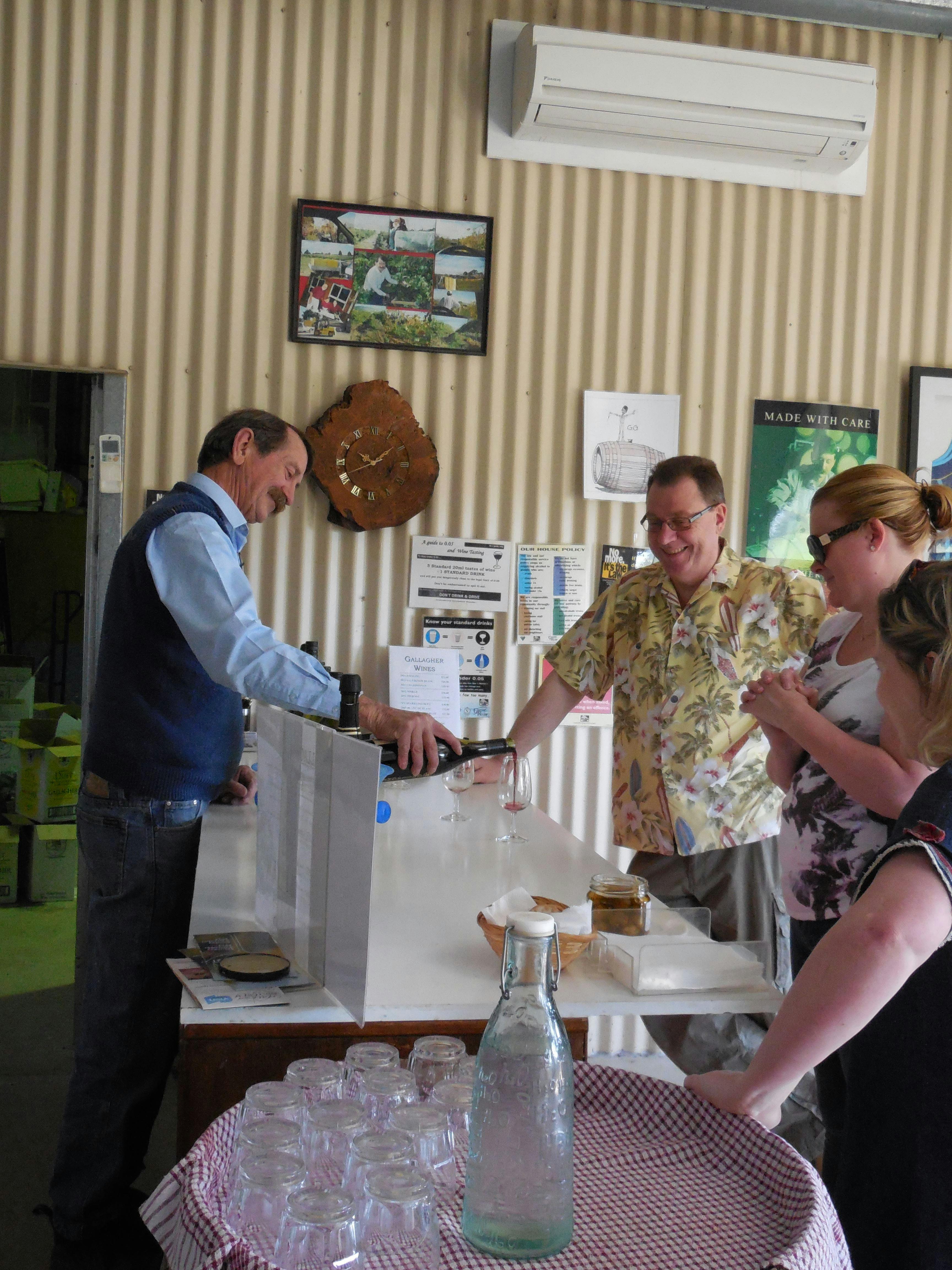 Winemaker Greg Gallagher