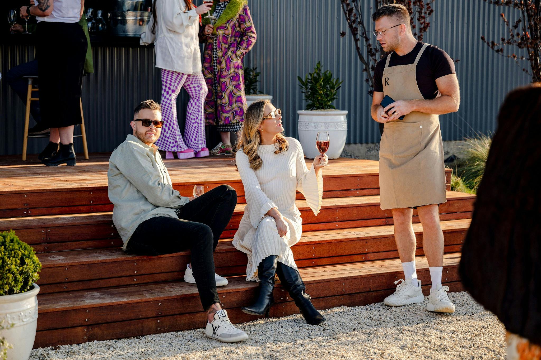 Guests enjoying themselves in the Garden Bar