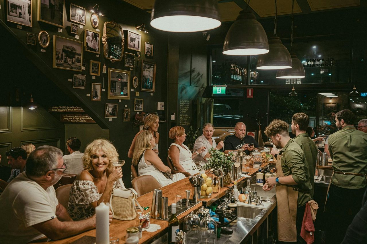A busy weekend inside Granddad's Bar.