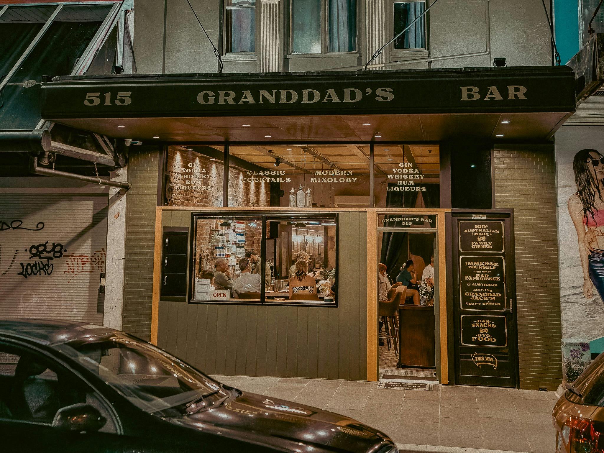 Granddad's Bar in Hunter St, Newcastle