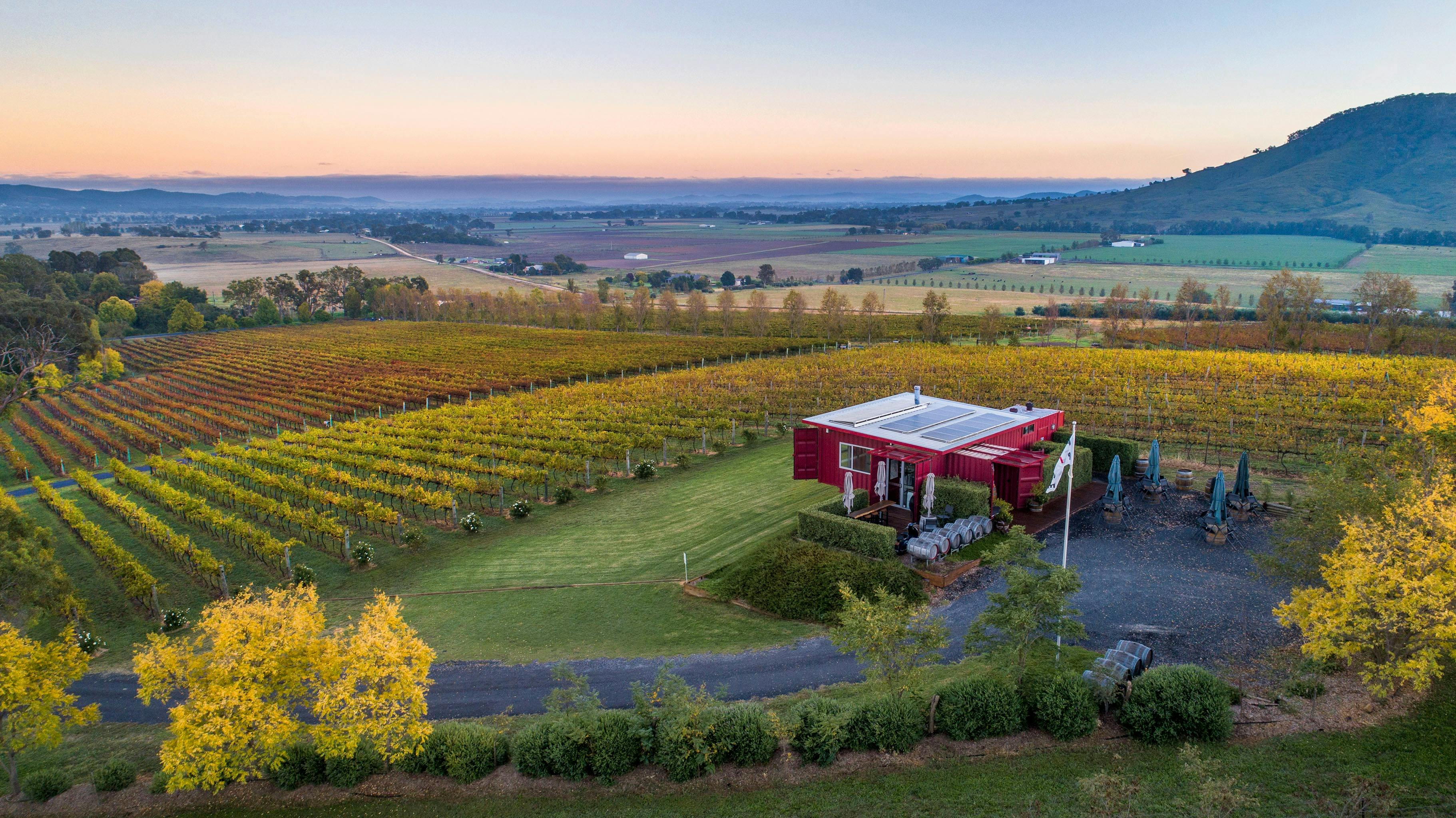 Stunning cellar door and stunning colours.