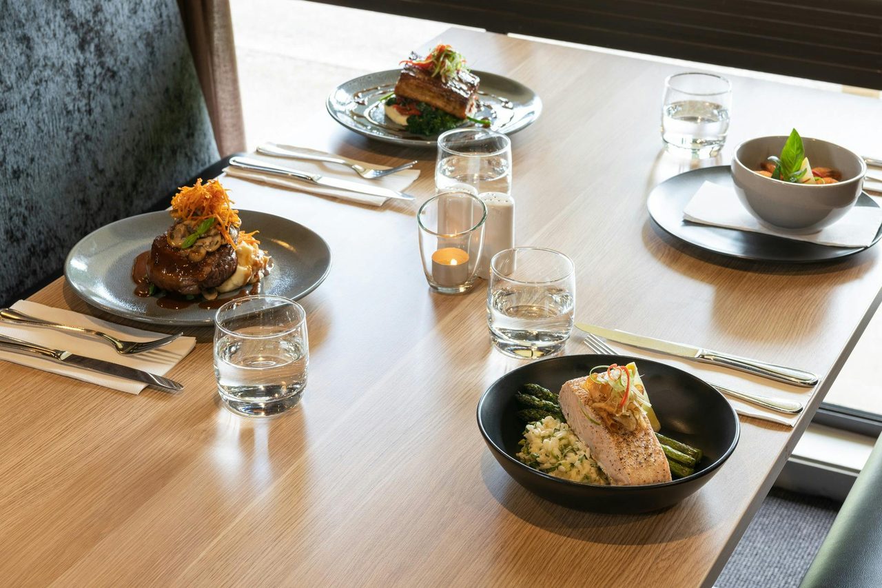 Dinner set for four