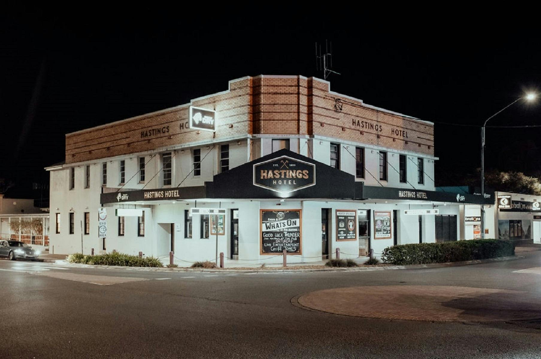 Exterior view of the Hastings Hotel