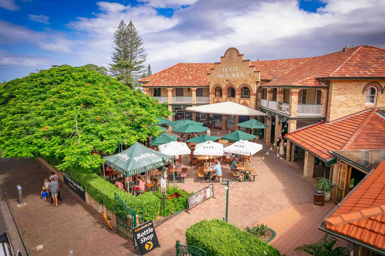 Courtyard at Hotel Brunswick