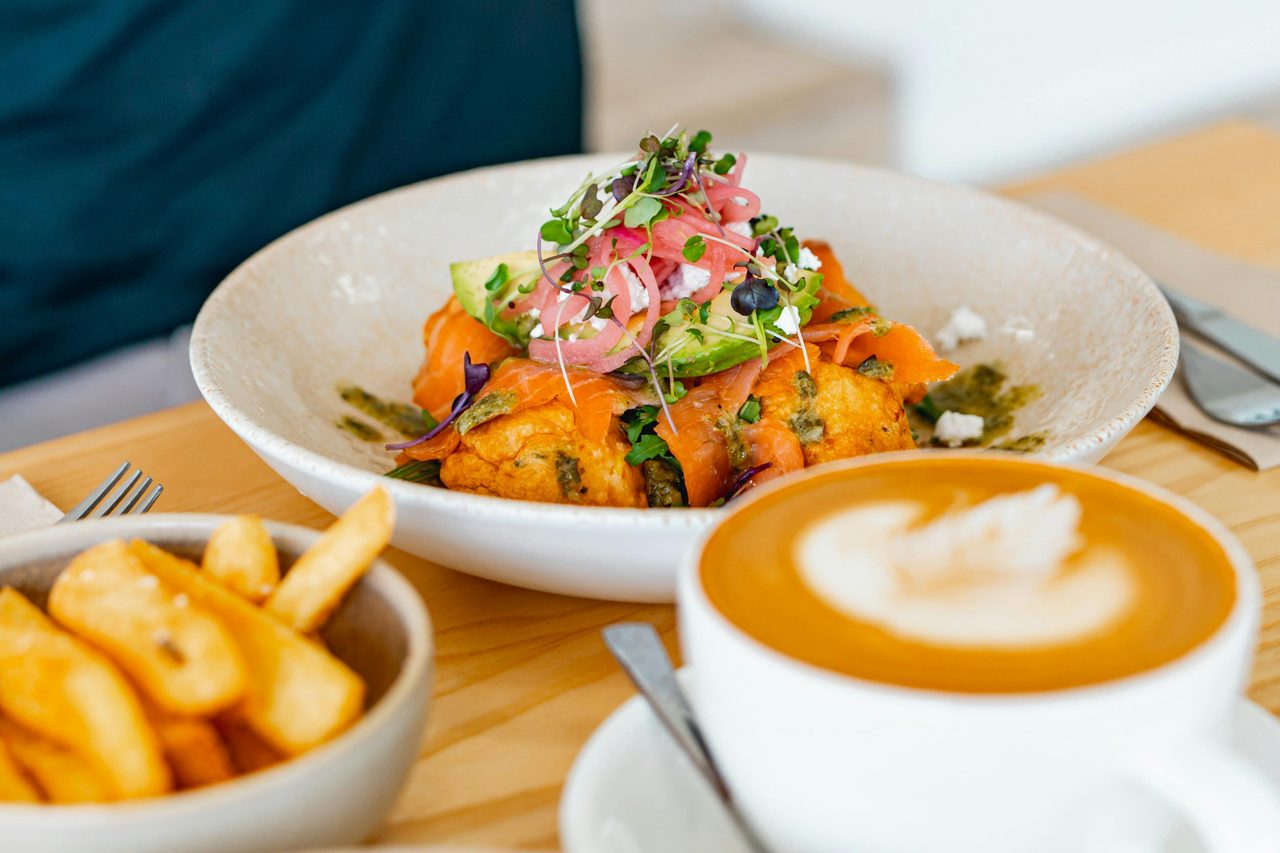 Fritters, Coffee, Chips