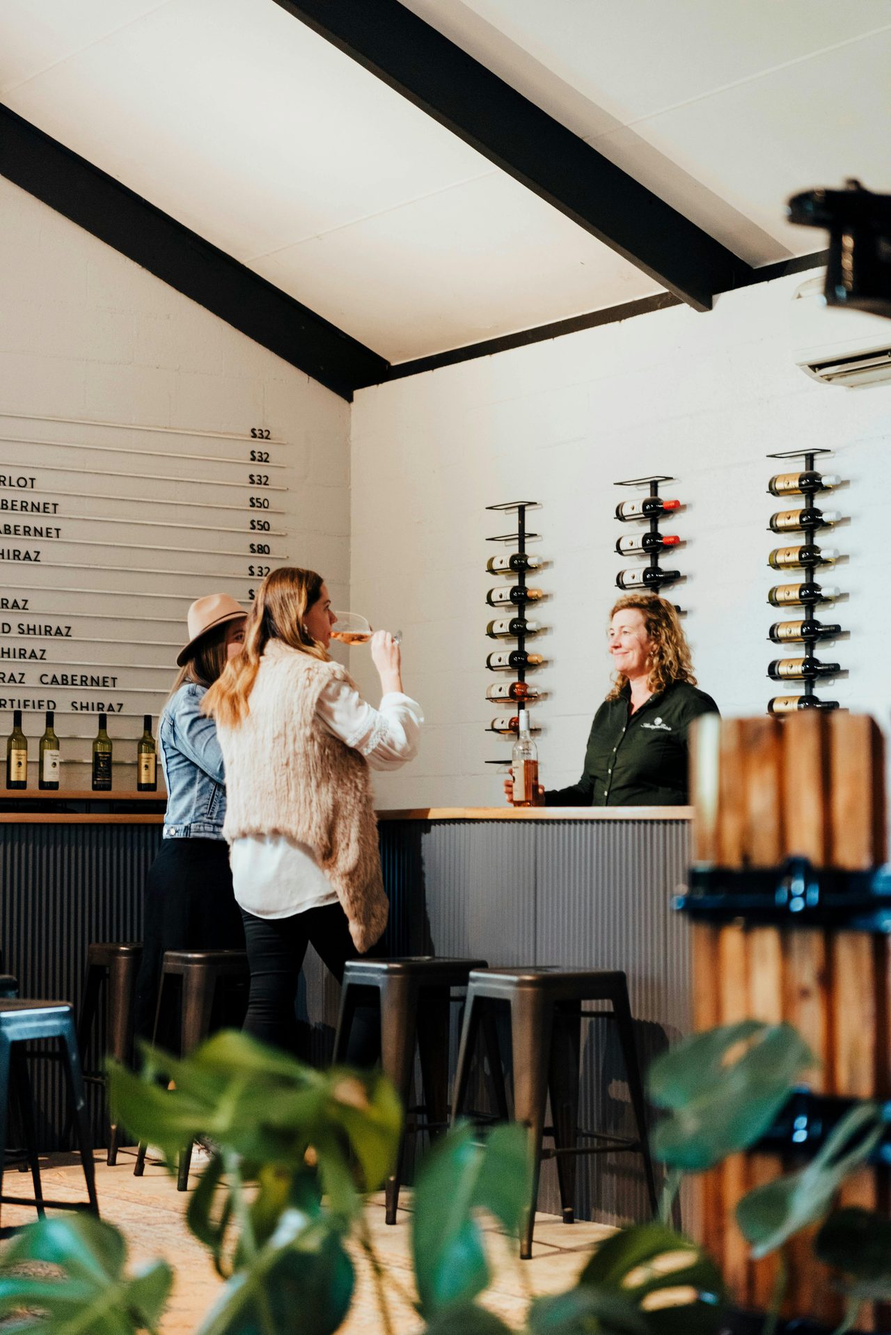 Wine tasting in the cellar door