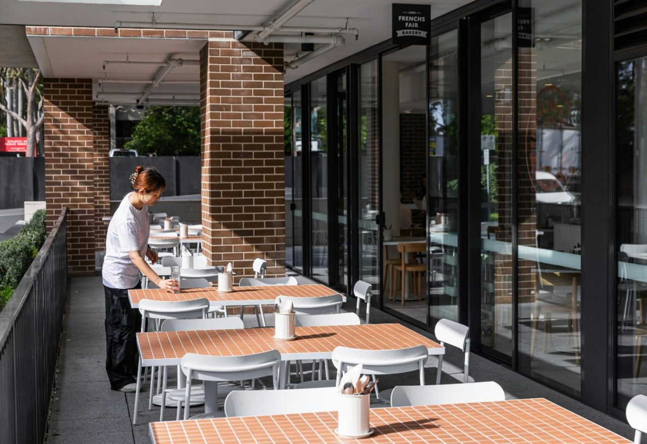 Frenchs Fair outdoor dining area