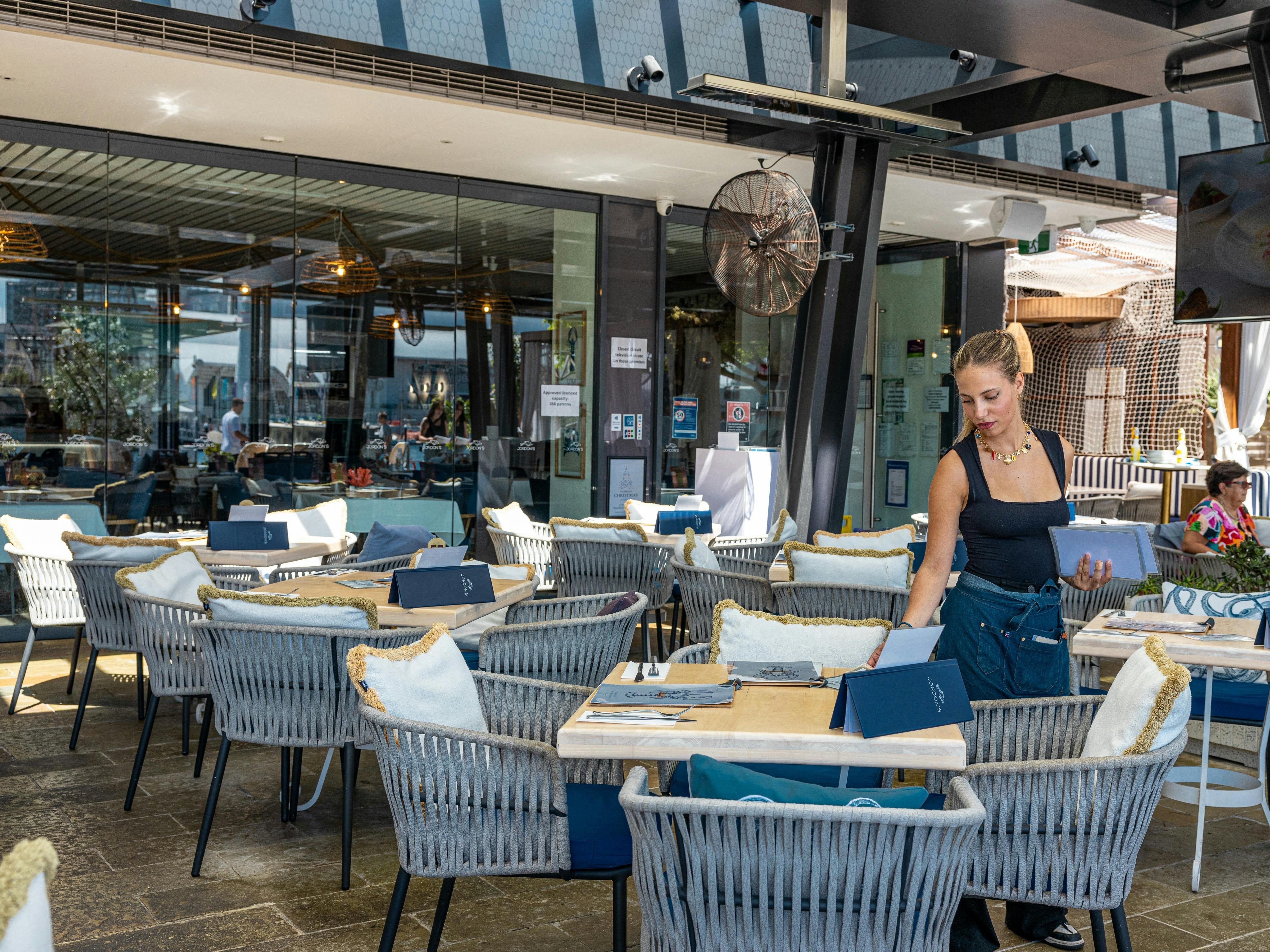 Dining Outdoors at Jordons Seafood