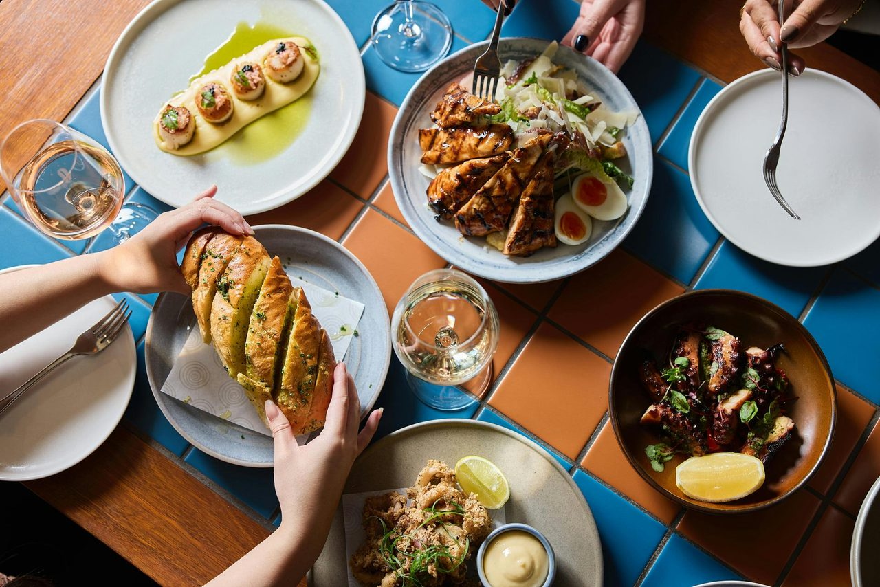 Hurricane's Grill & Bar - Bondi Beach group dining feast
