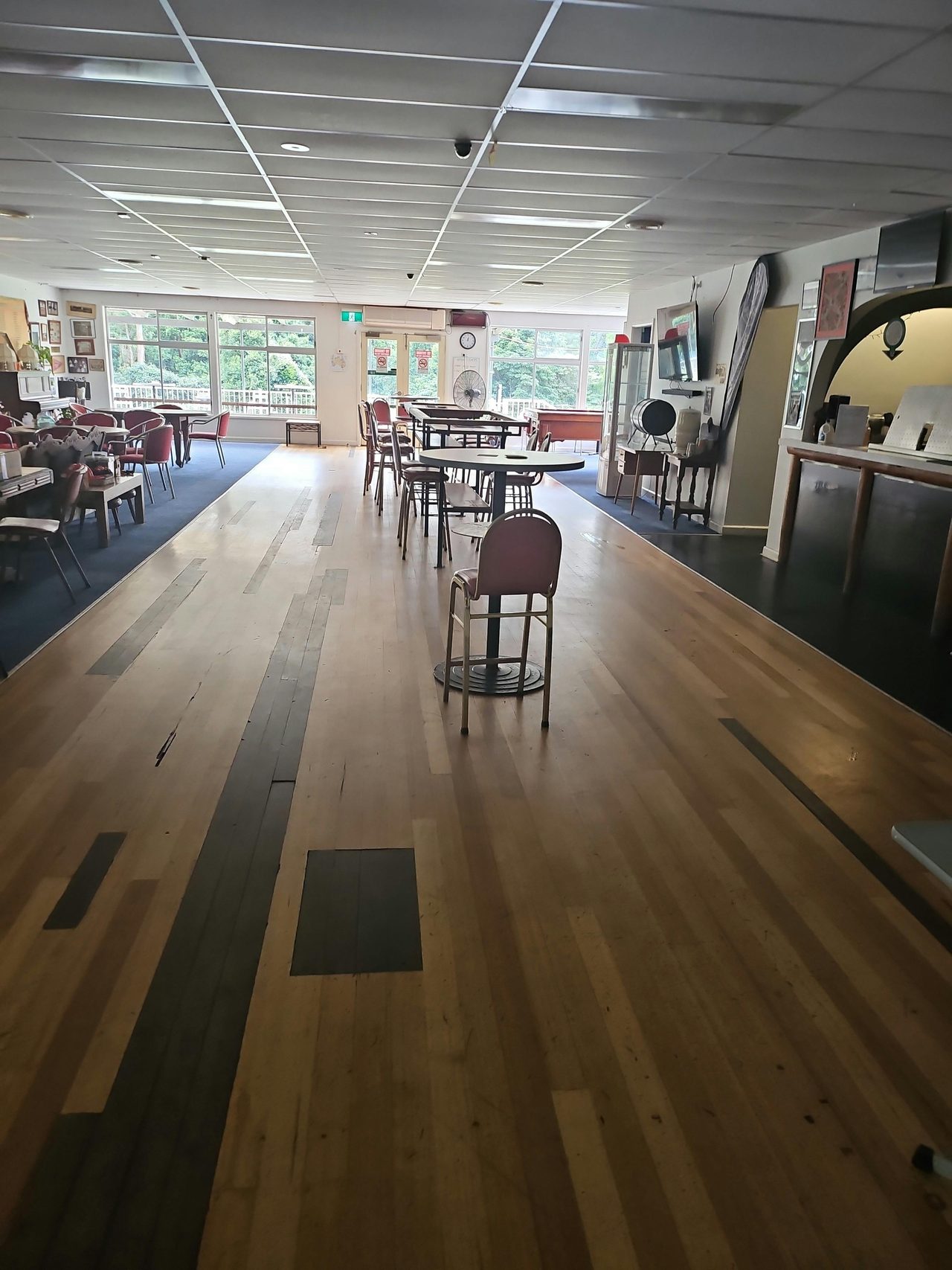 Inside seating